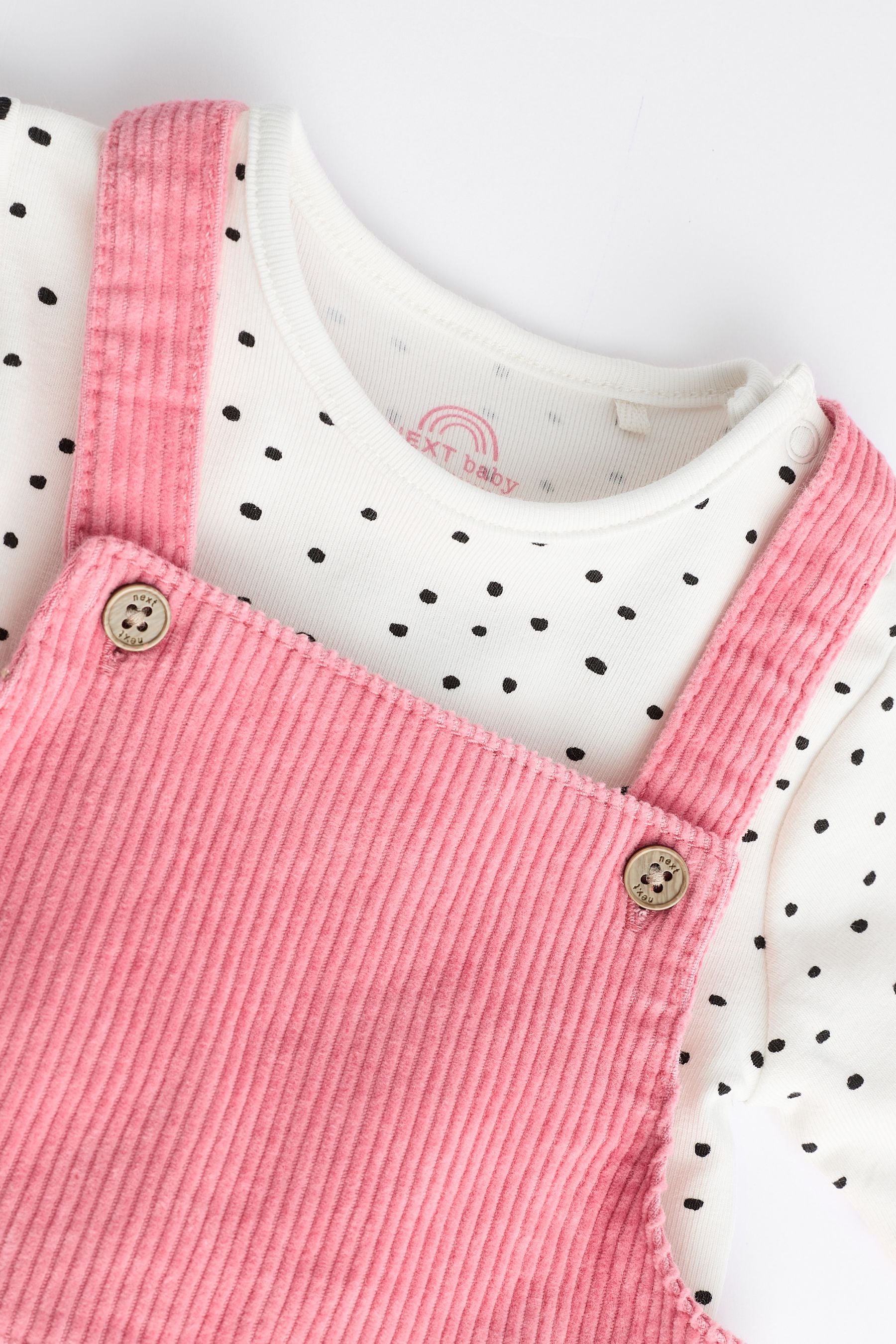 Bright Pink Corduroy Baby Pinafore Dress (0mths-2yrs)