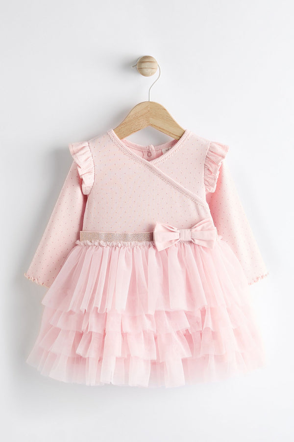 Pink Mesh Tutu Baby Dress (0mths-2yrs)