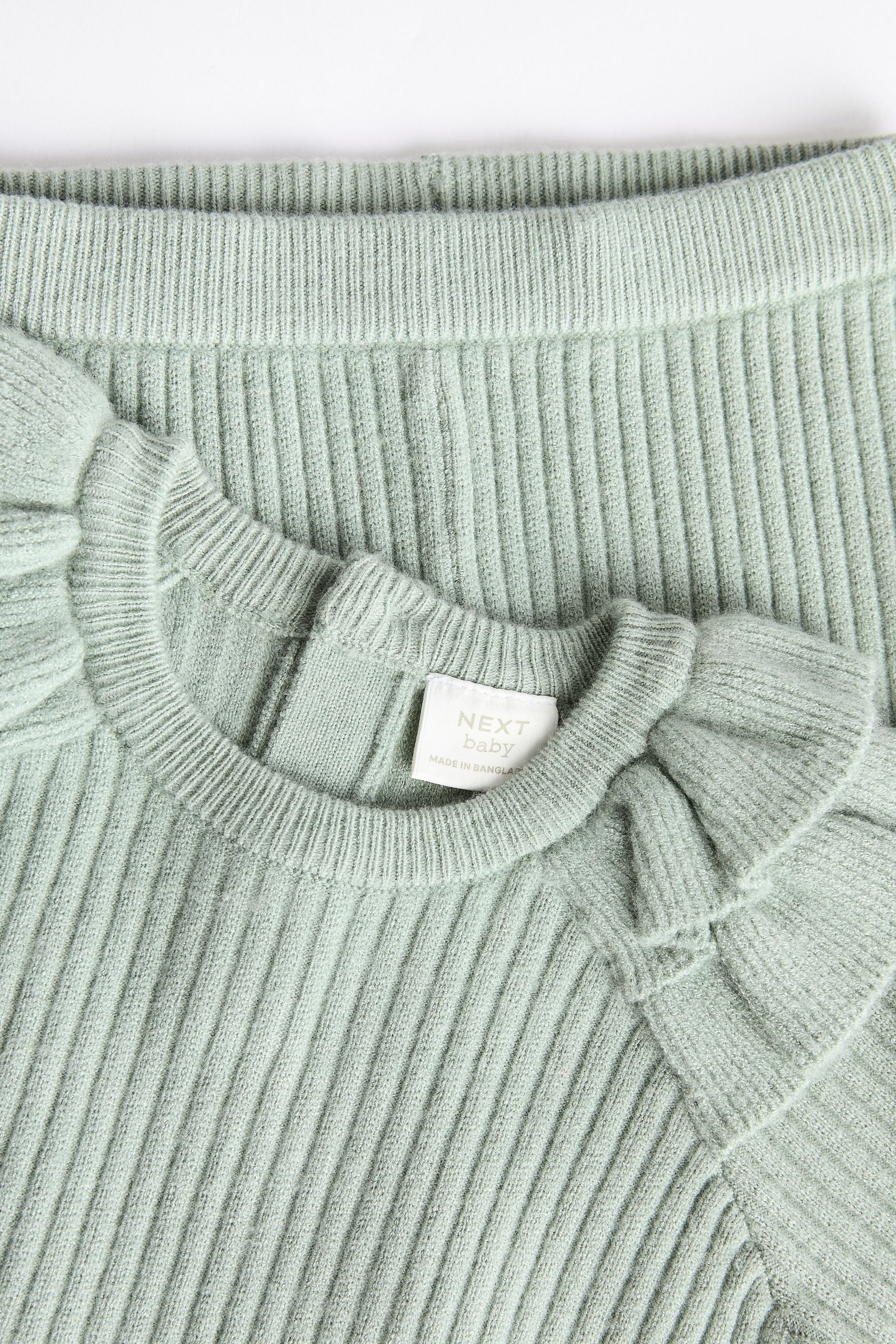 Sage Green Knitted Baby Jumper & Leggings Set (0mths-3yrs)