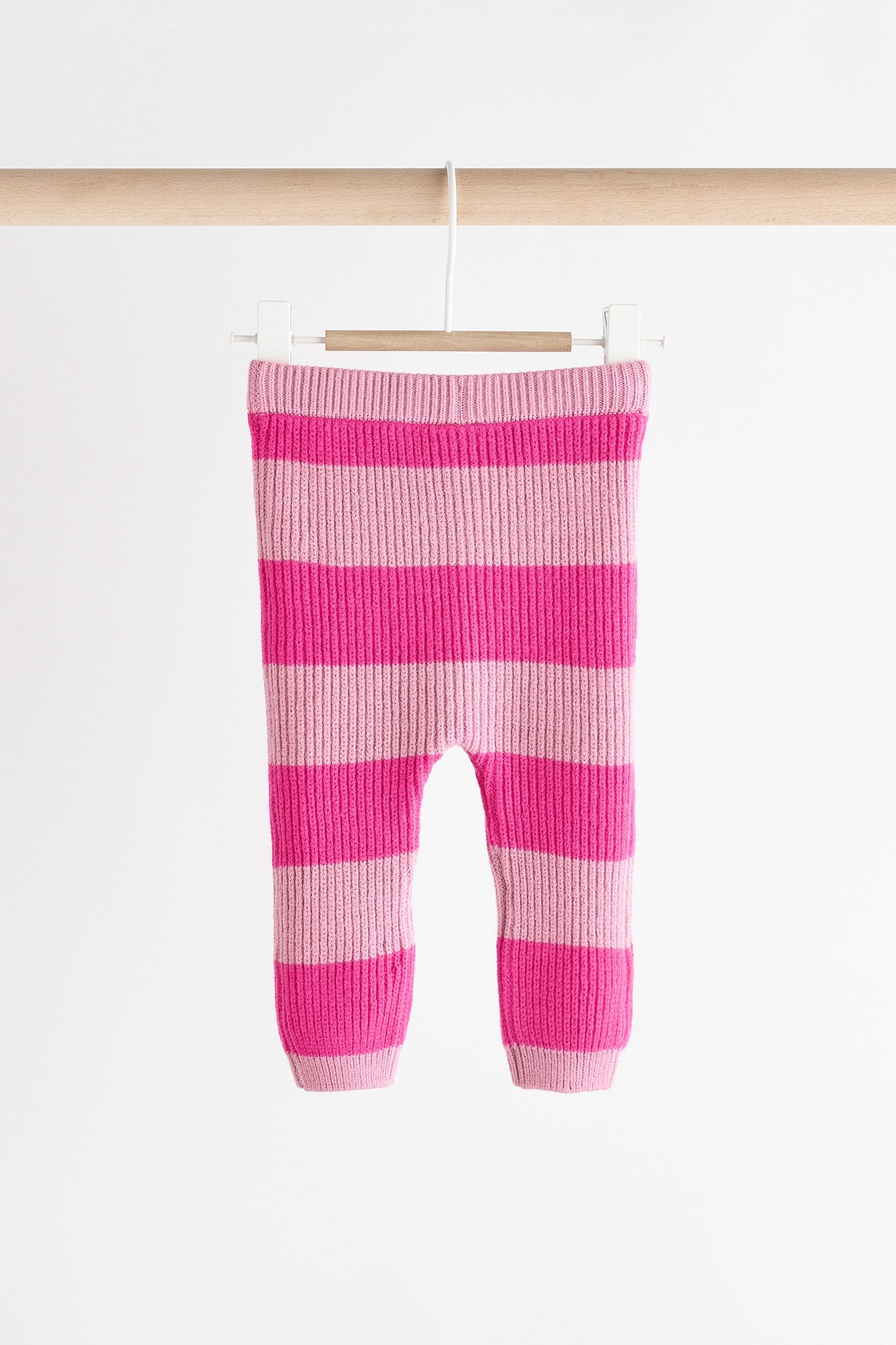 Pink Stripe Knitted Baby Jumper & Leggings Set (0mths-2yrs)