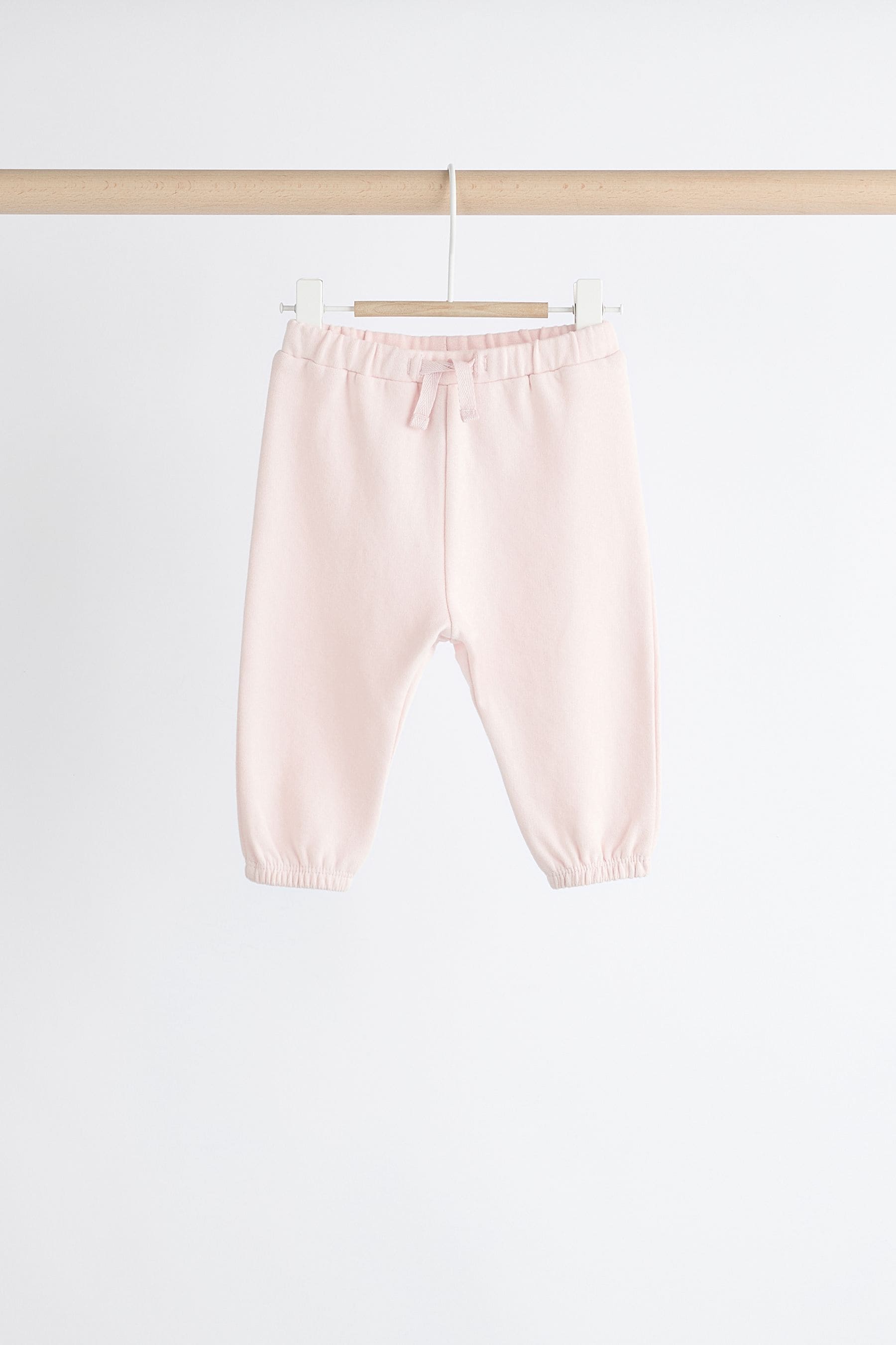 Pink/Cream Baby Sweatshirt & Joggers Set 6 Pack