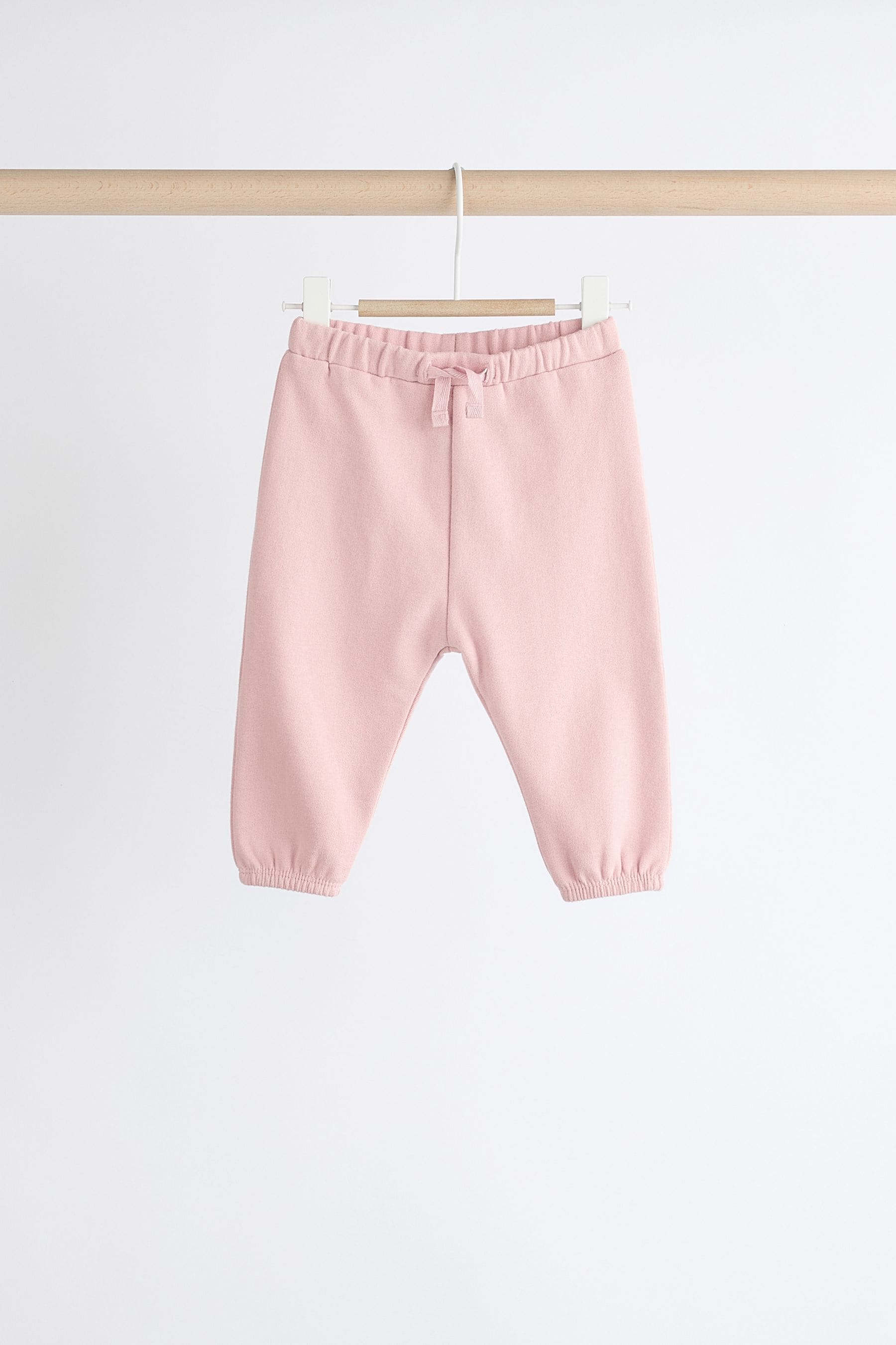 Pink/Cream Baby Sweatshirt & Joggers Set 6 Pack