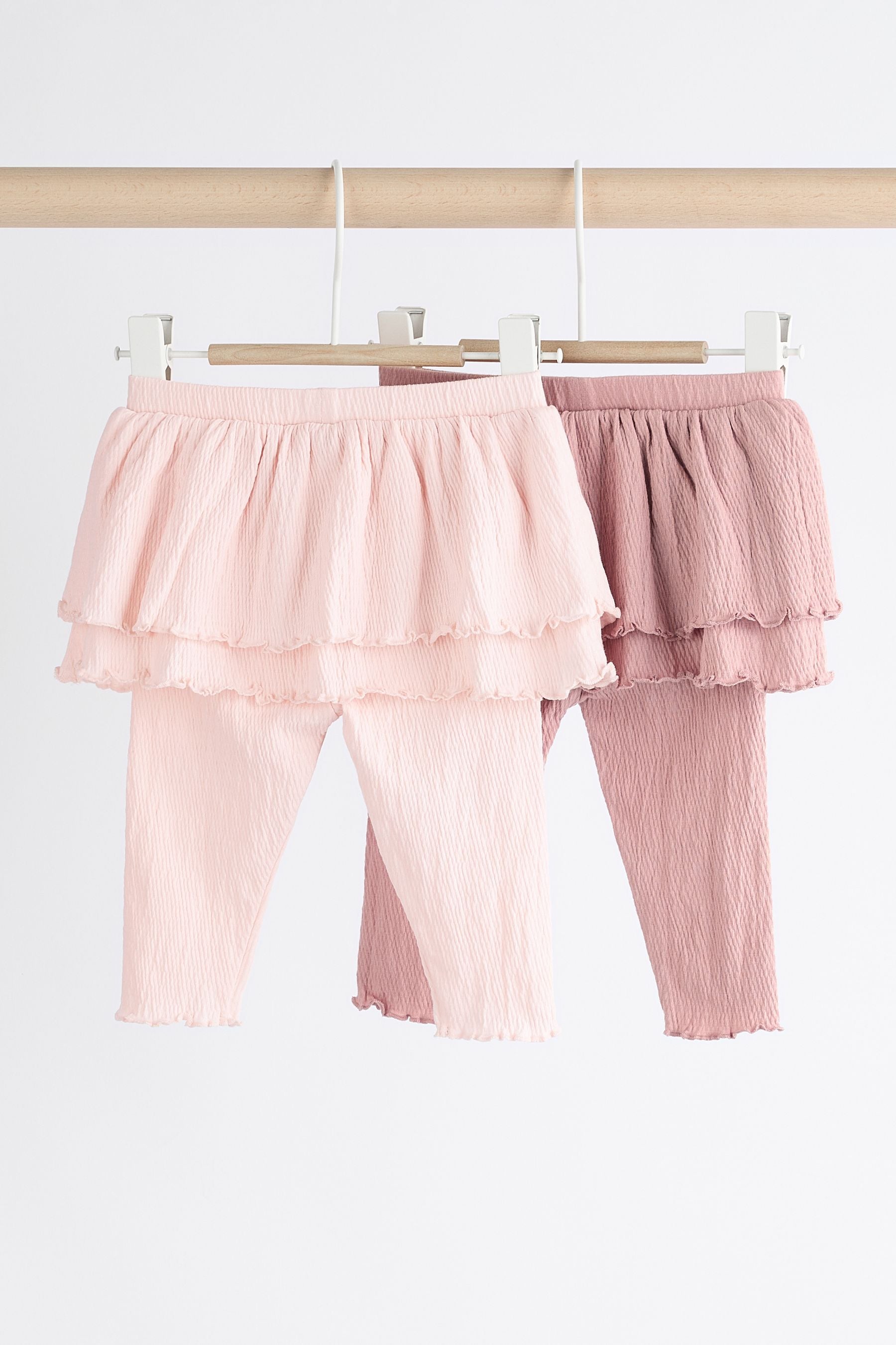 Pink/Cream Baby Tutu Leggings 2 Pack