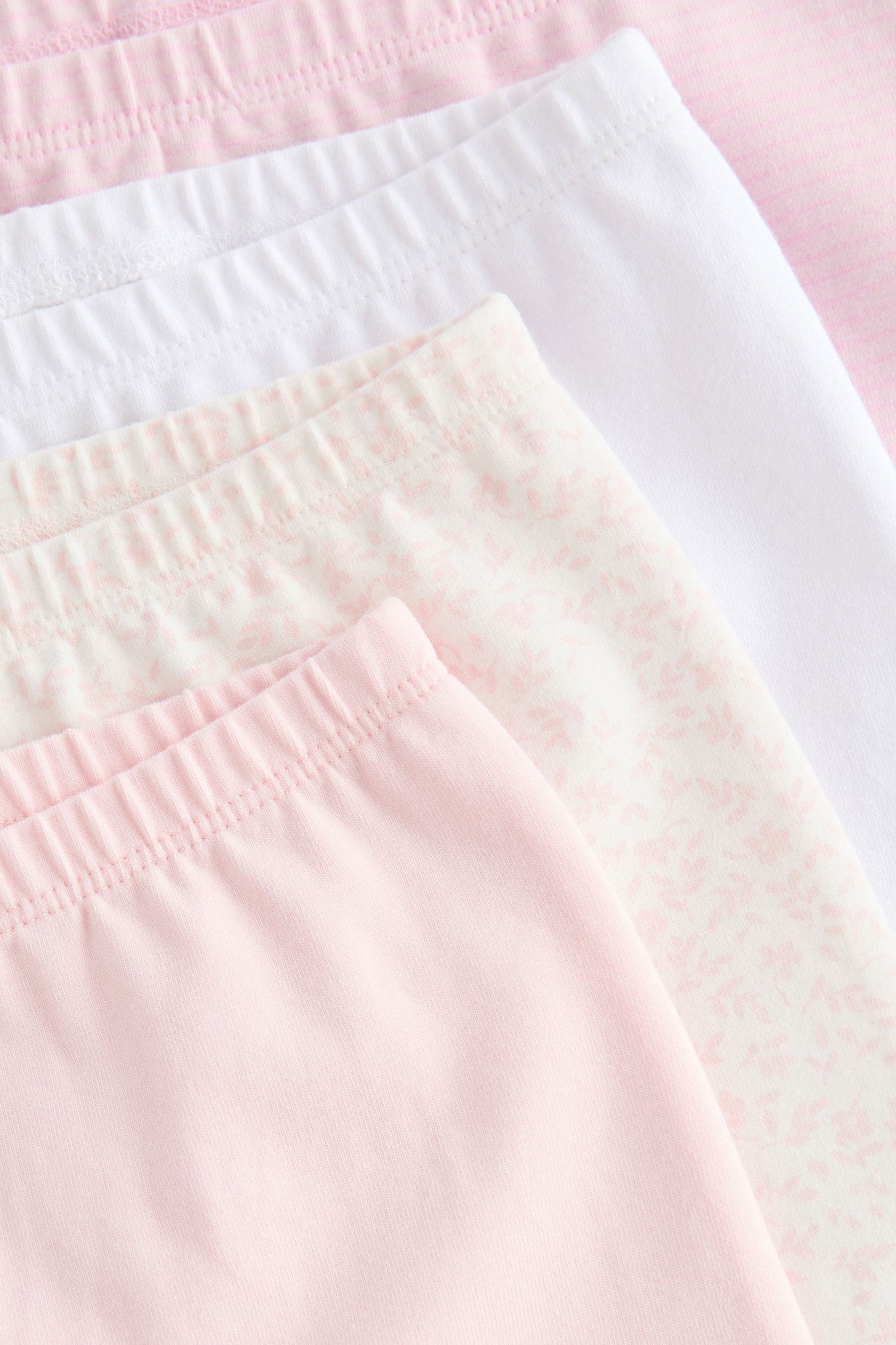 White/Pink Baby Leggings 4 Pack