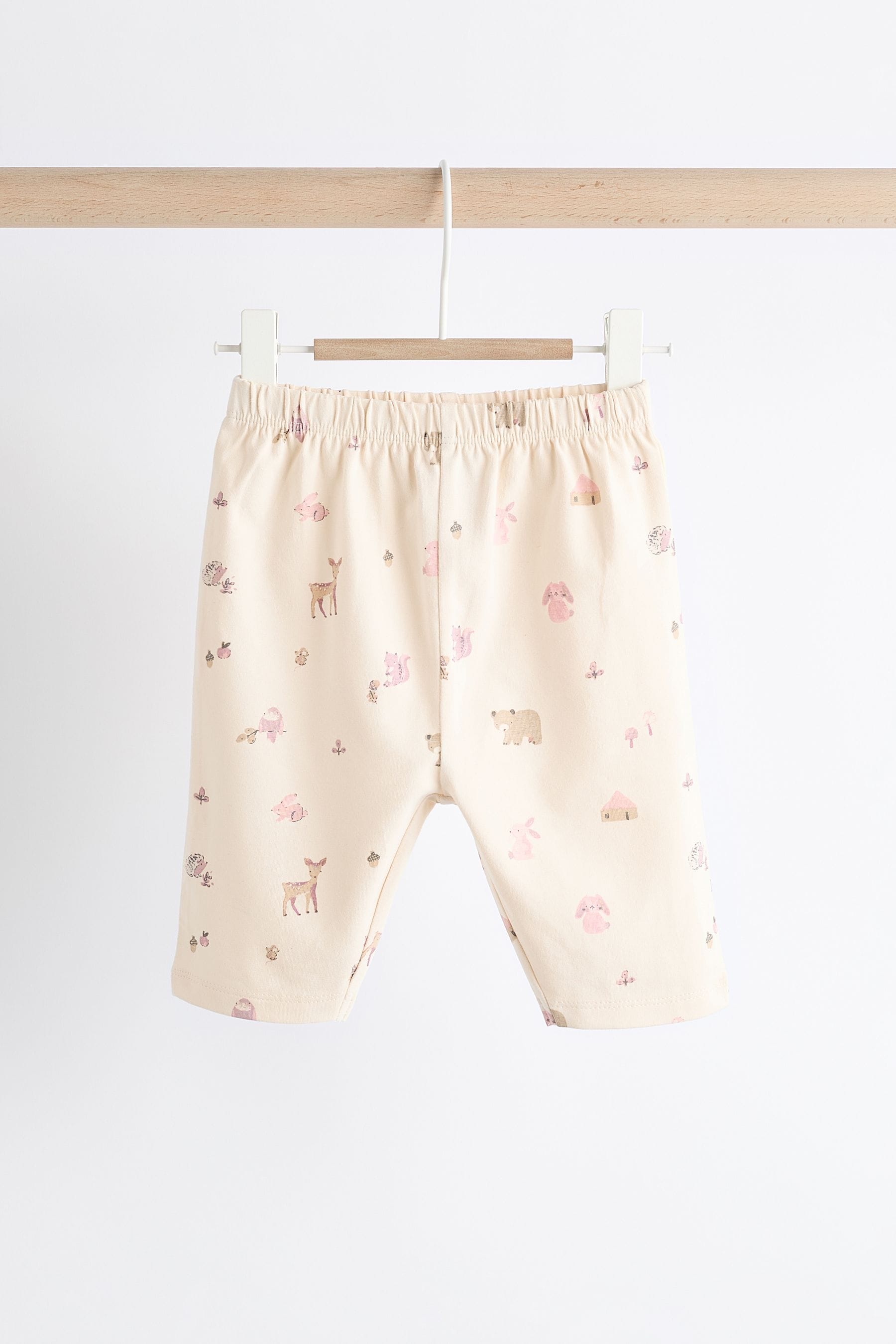 Pink/ Cream Hedgehog Baby Sweatshirt And Wide Leg Trousers Set