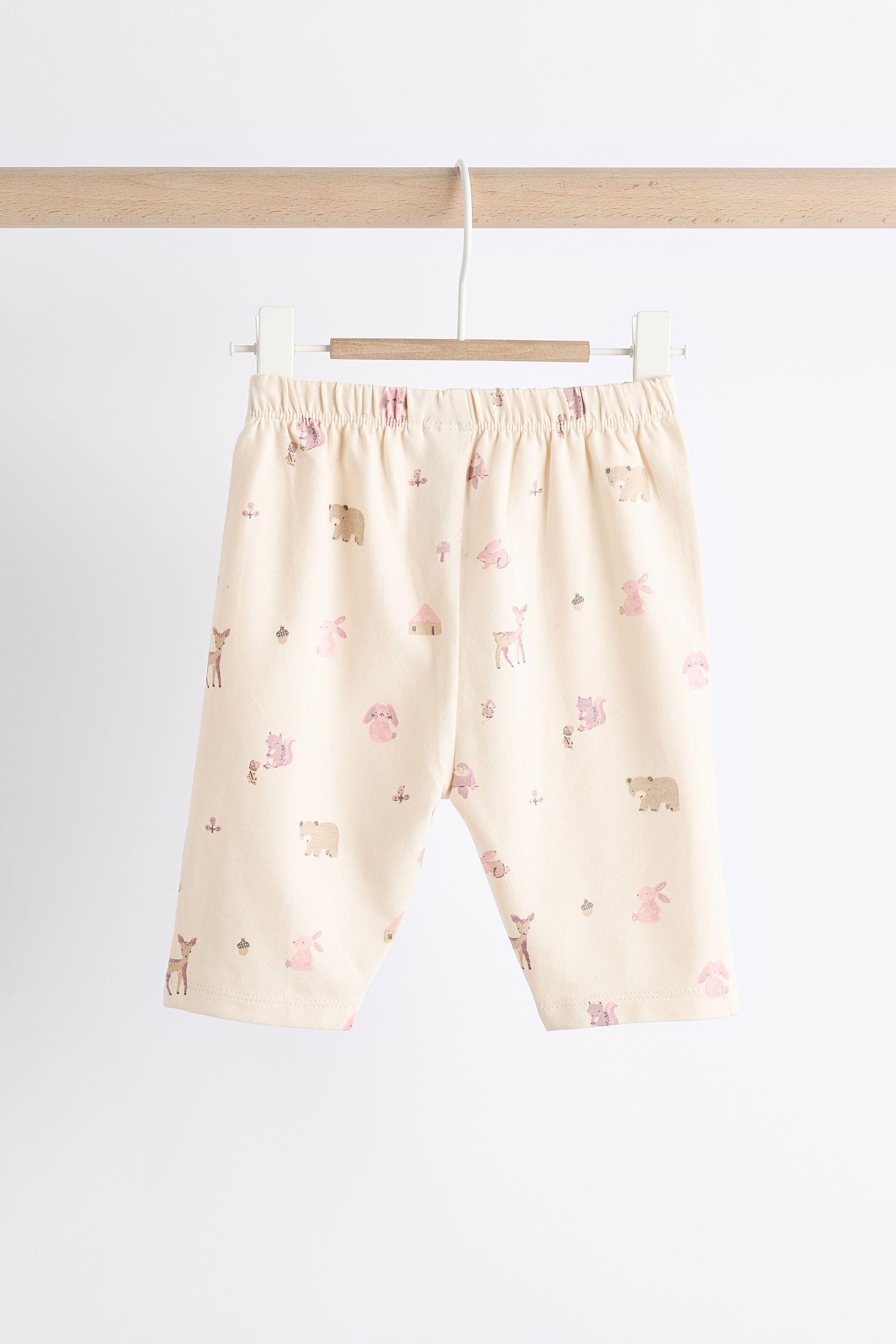 Pink/ Cream Hedgehog Baby Sweatshirt And Wide Leg Trousers Set