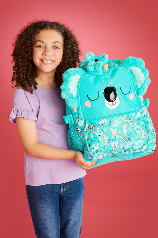 Smiggle Blue Hi There Classic Attach Backpack