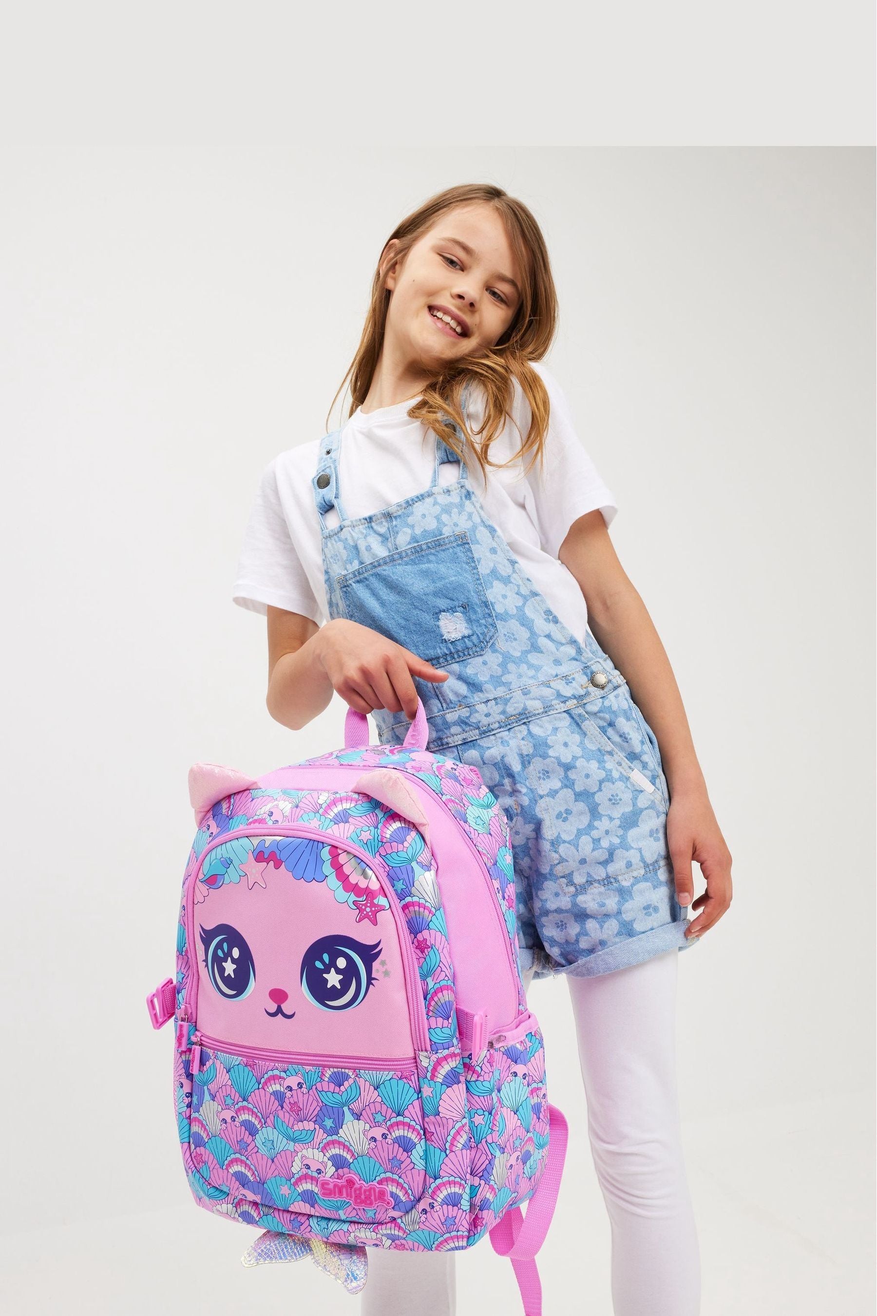 Smiggle Pink Hi There Classic Attach Backpack