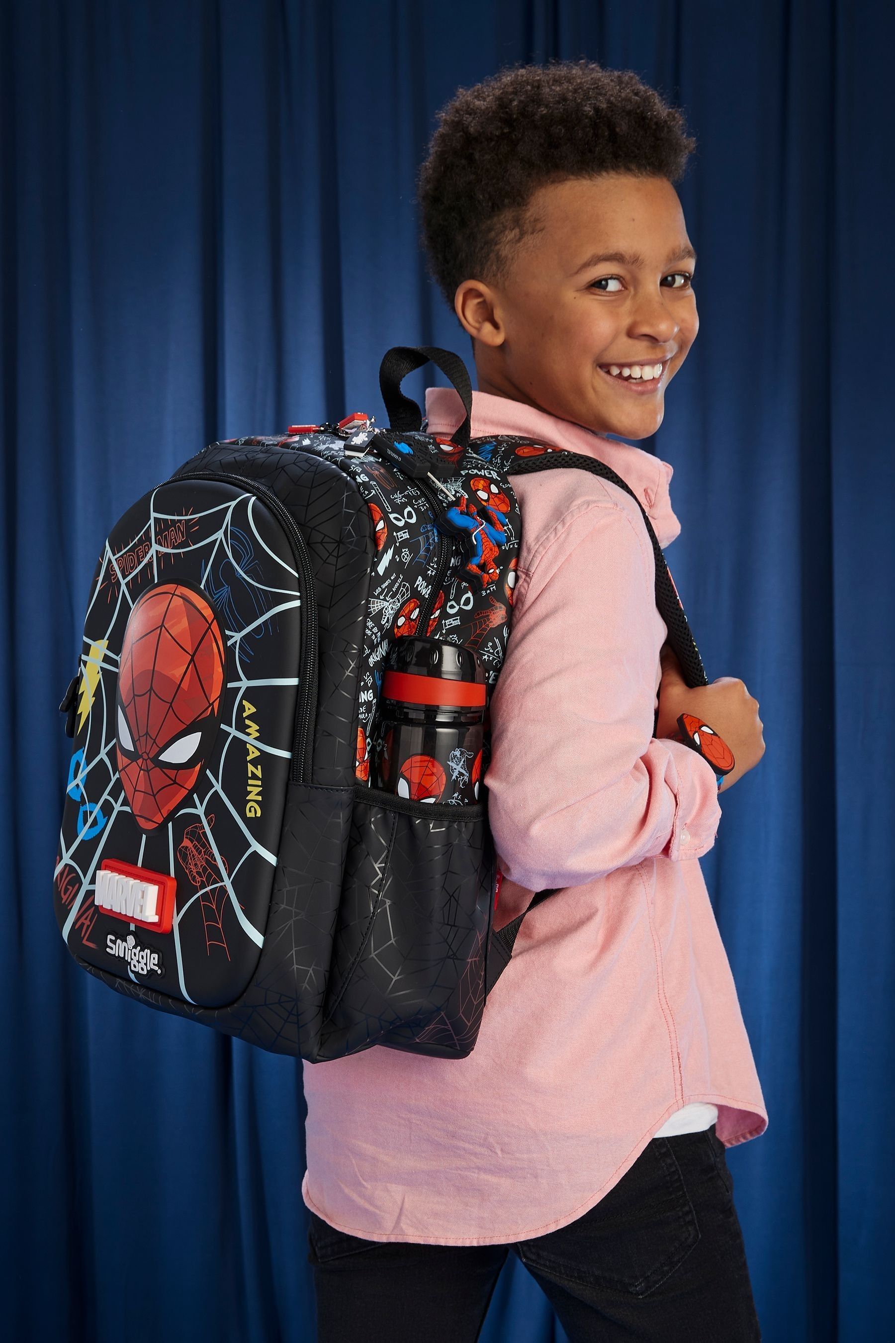 Smiggle Black Spider-Man Classic Backpack