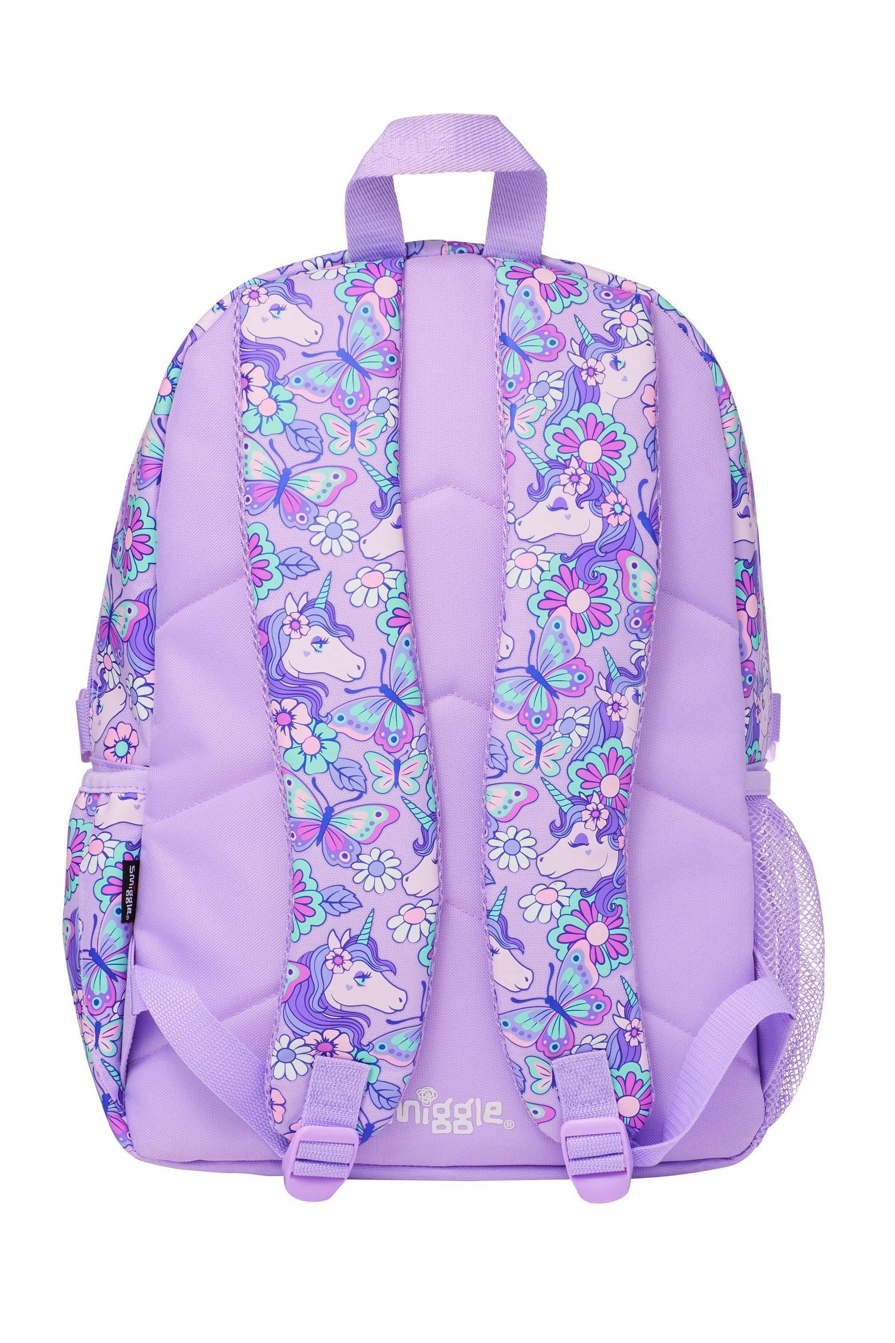 Smiggle Purple Hi There Classic Attach Backpack