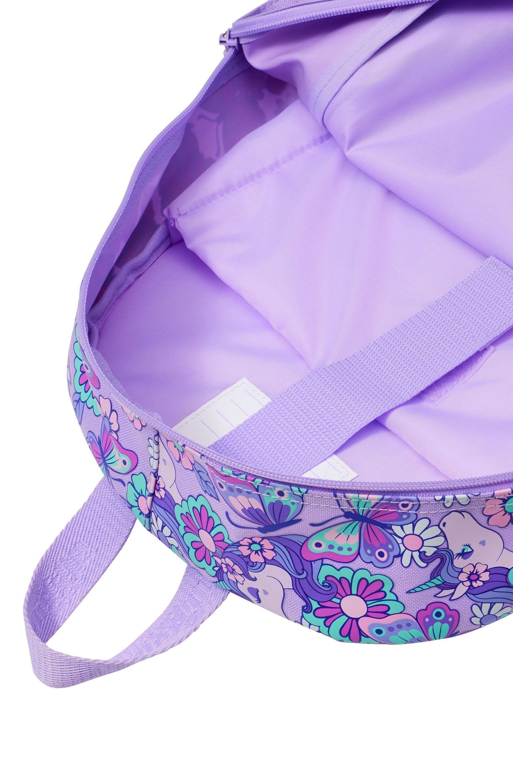 Smiggle Purple Hi There Classic Attach Backpack