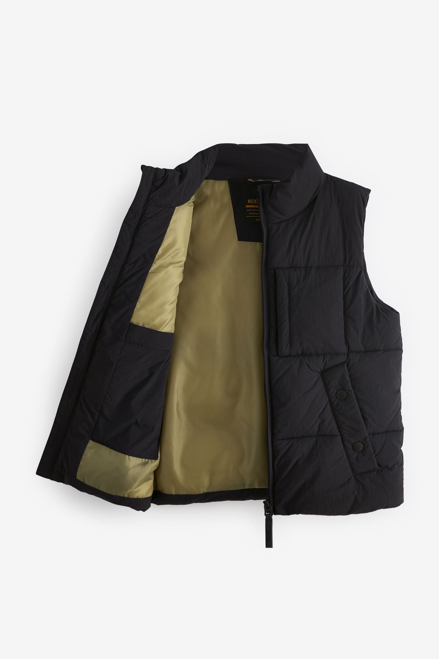 Black Padded Puffer Gilet (3-16yrs)