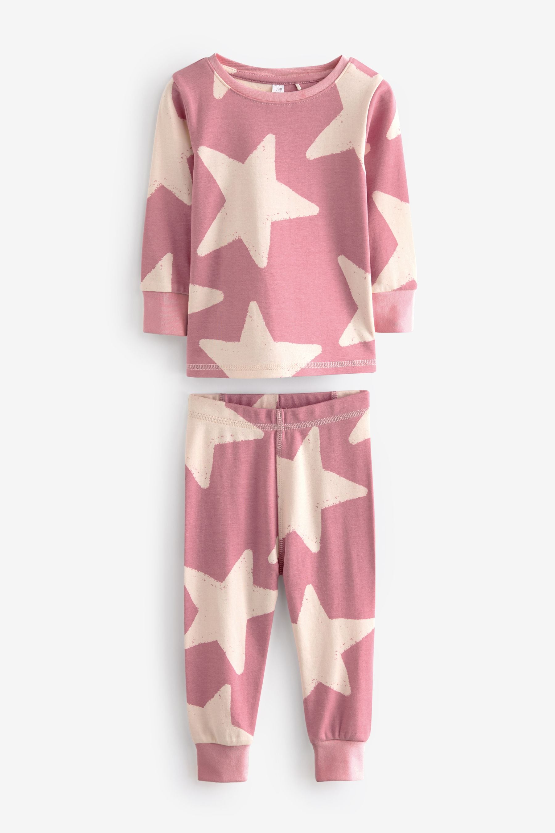 Pink/White Heart/Flower/Spot Stampy 100% Cotton Pyjamas 3 Pack (9mths-16yrs)