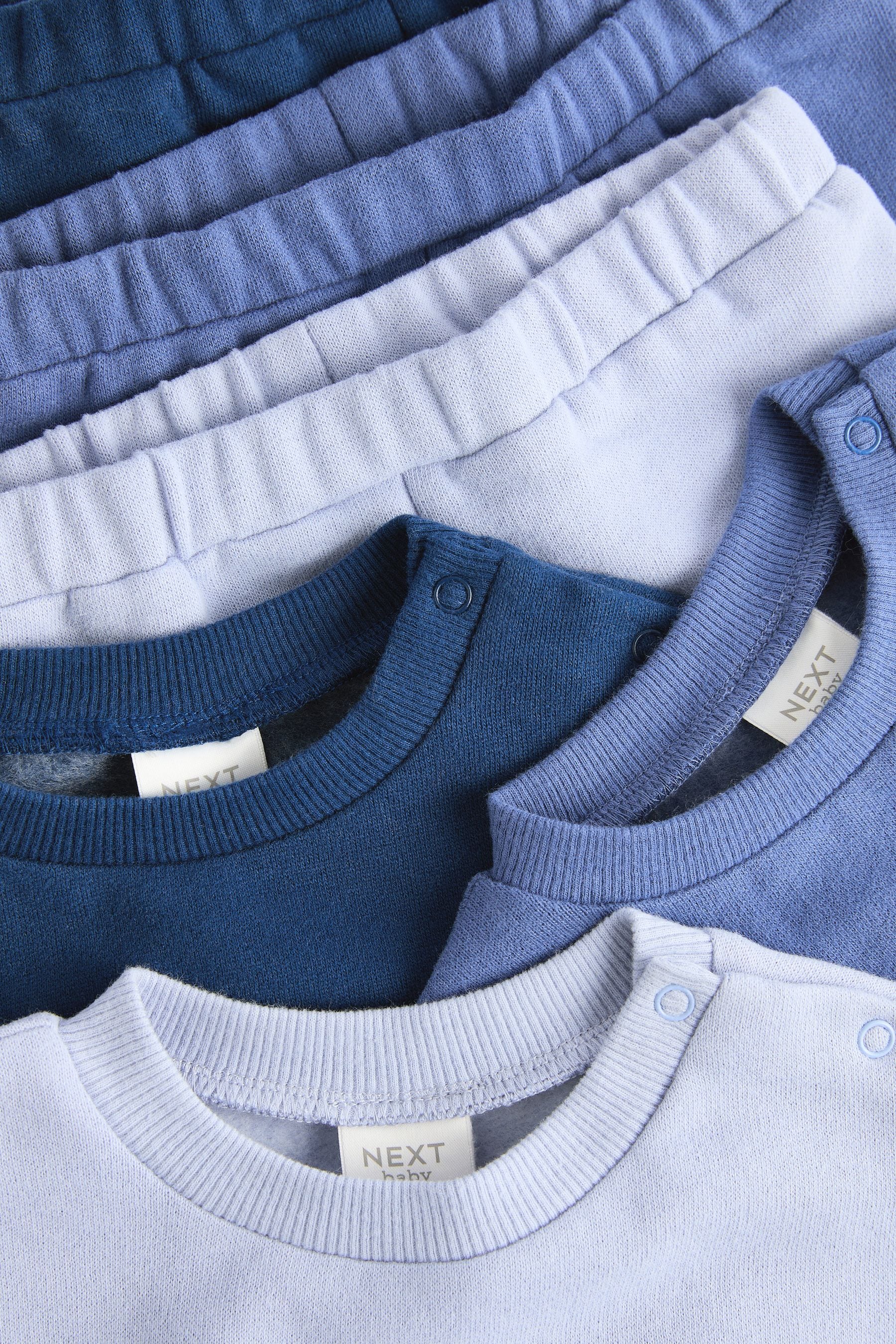 Blue Baby Sweatshirt and Joggers Set 6 Pack