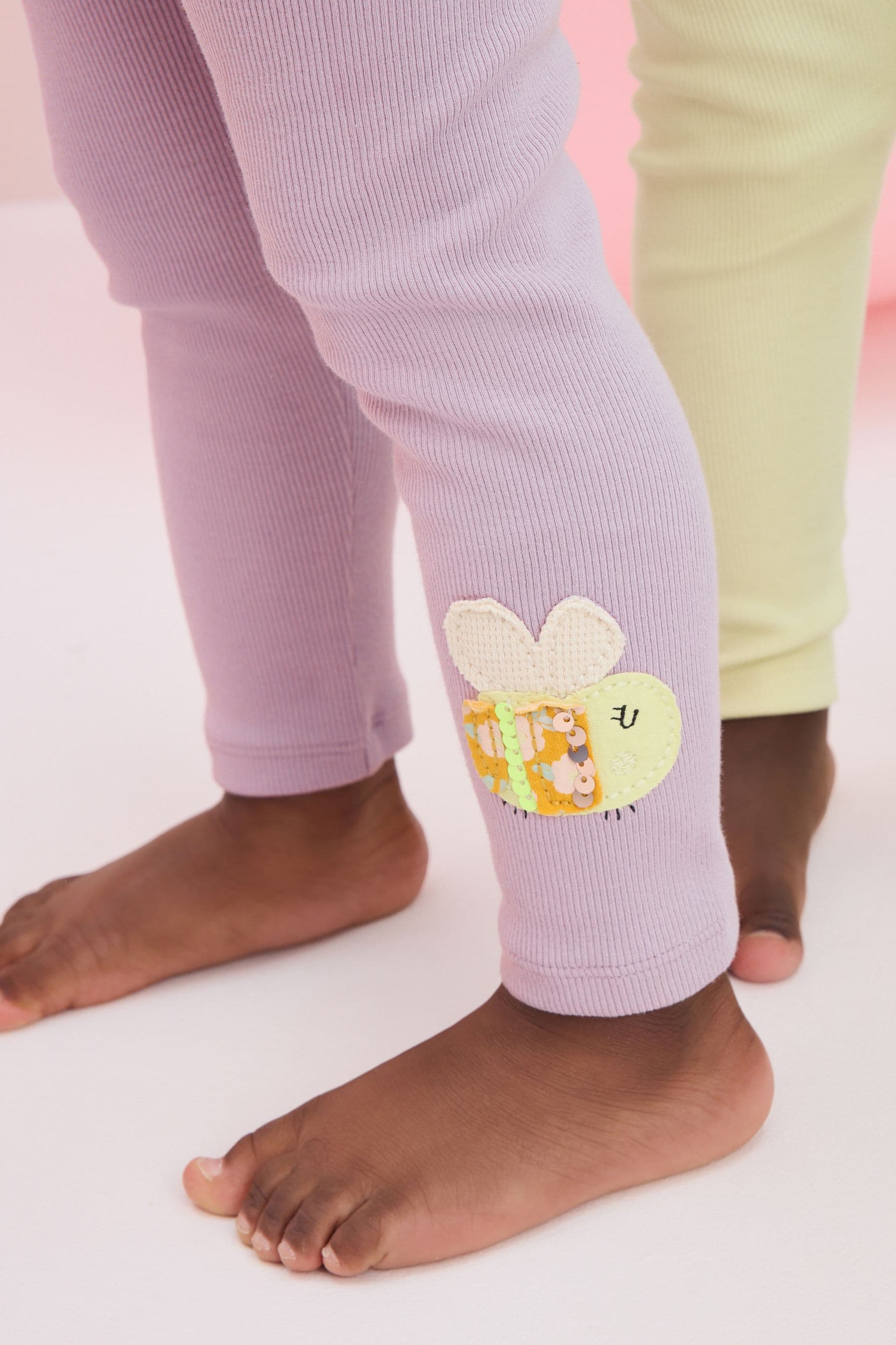 Purple/Yellow/Blue Character Legging Pyjamas 3 Pack (9mths-10yrs)