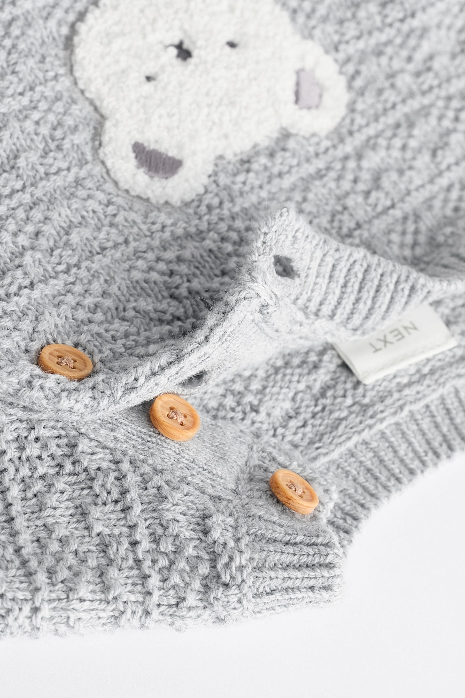 Grey Bear Baby Knitted Top and Leggings Set (0mths-2yrs)