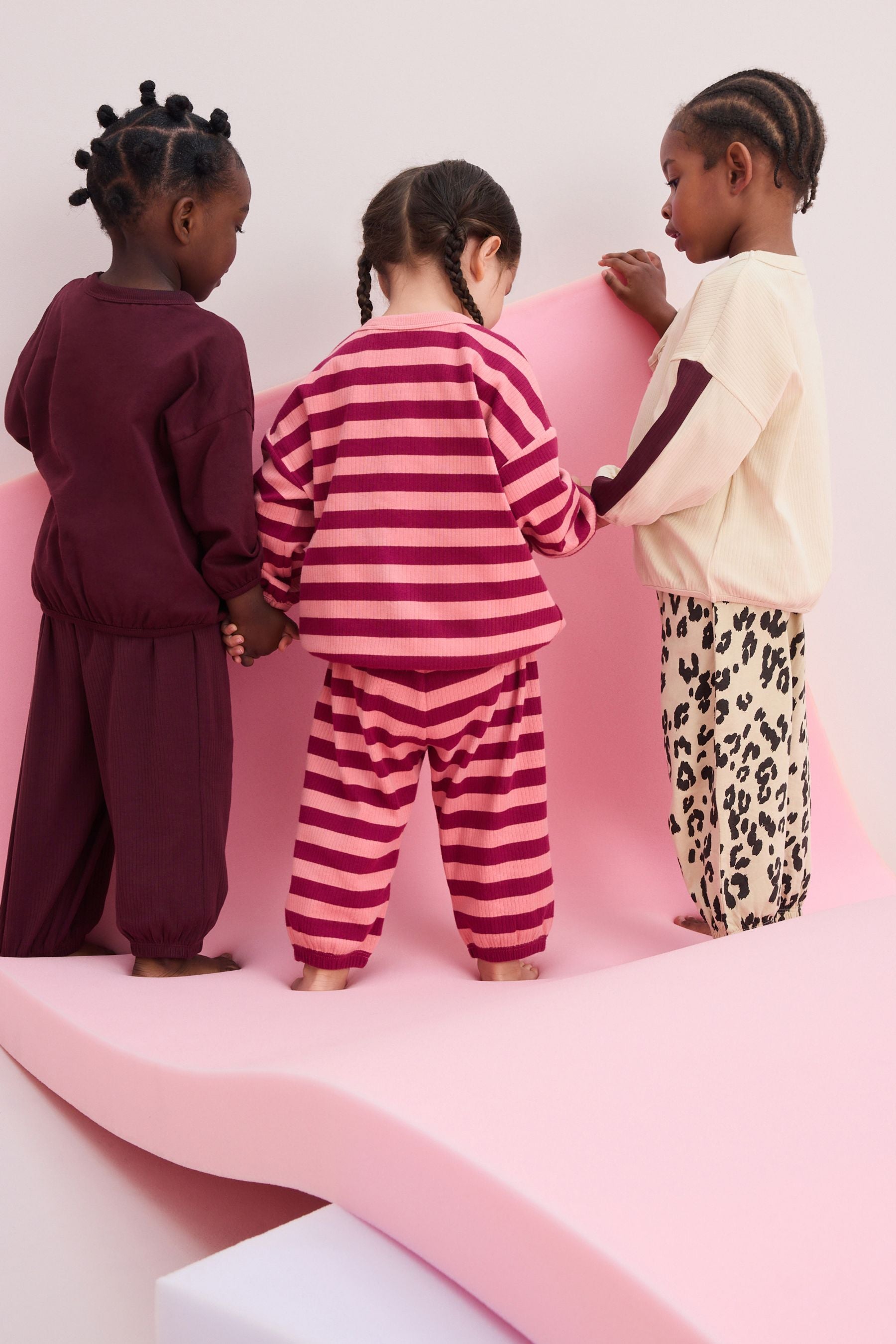 Preppy Character Jogger 100% Cotton Pyjamas 3 Pack (9mths-11yrs)