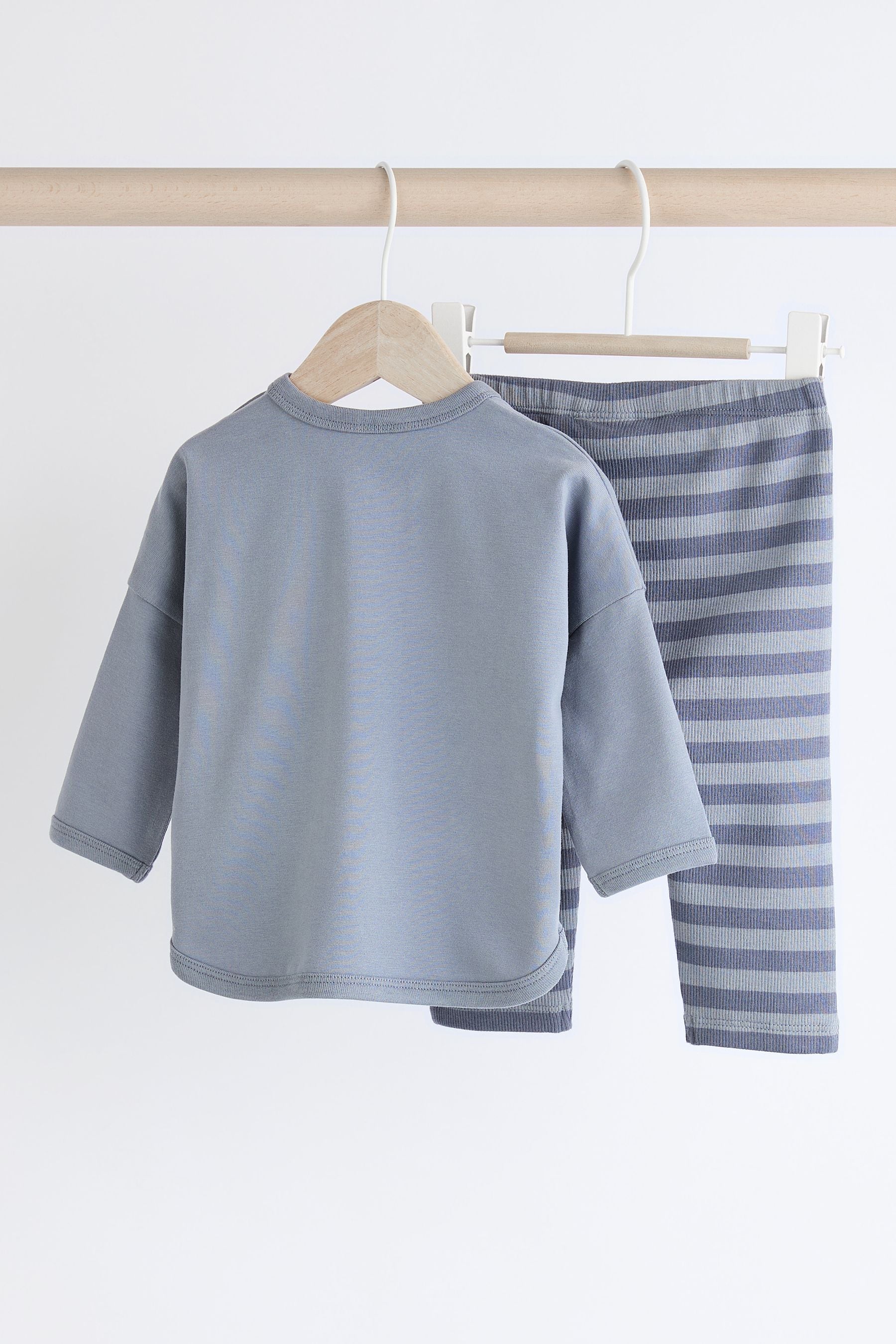 Blue Farm Baby Top And Leggings Set