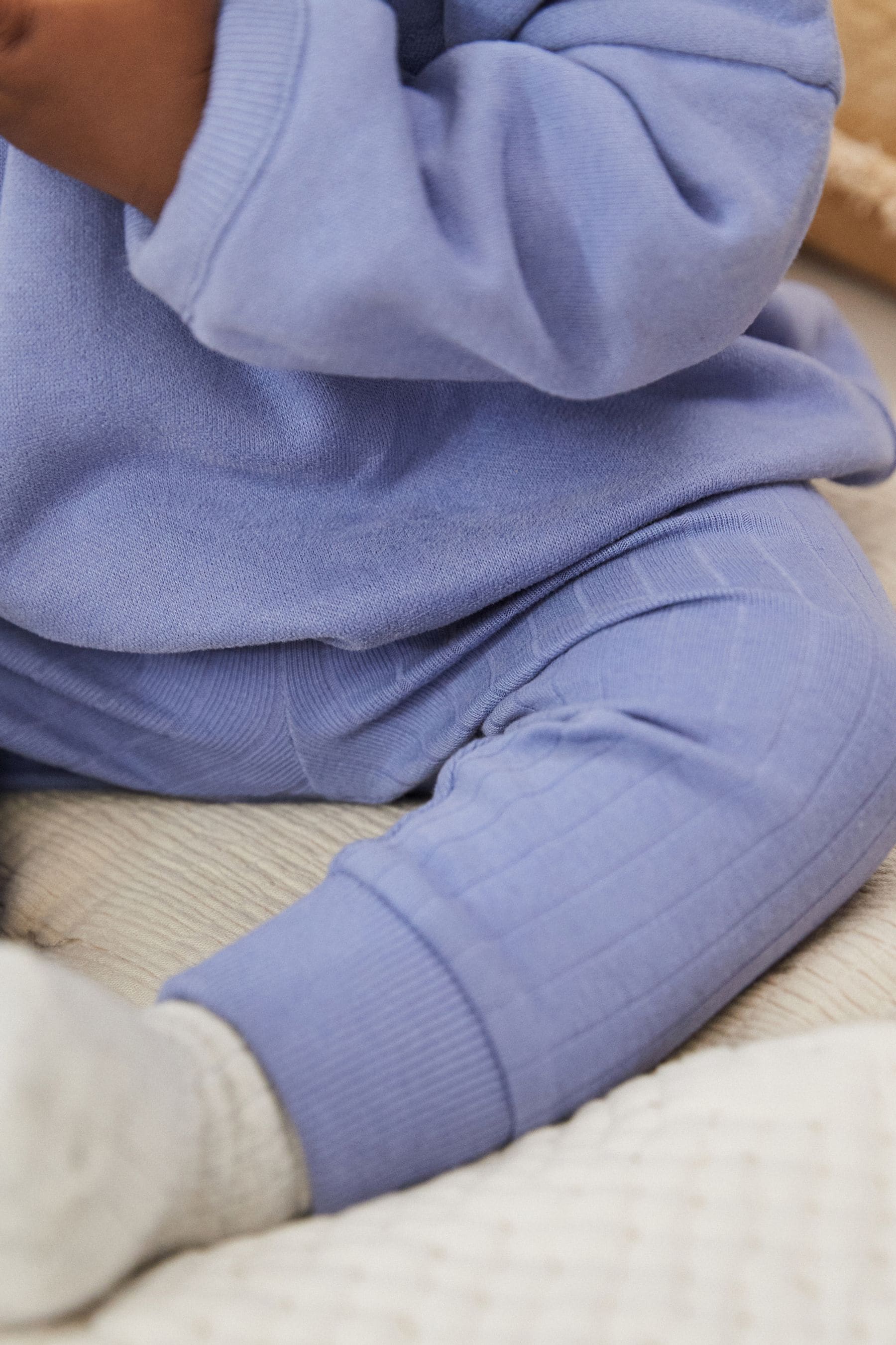 Blue Baby Sweatshirt And Leggings Set