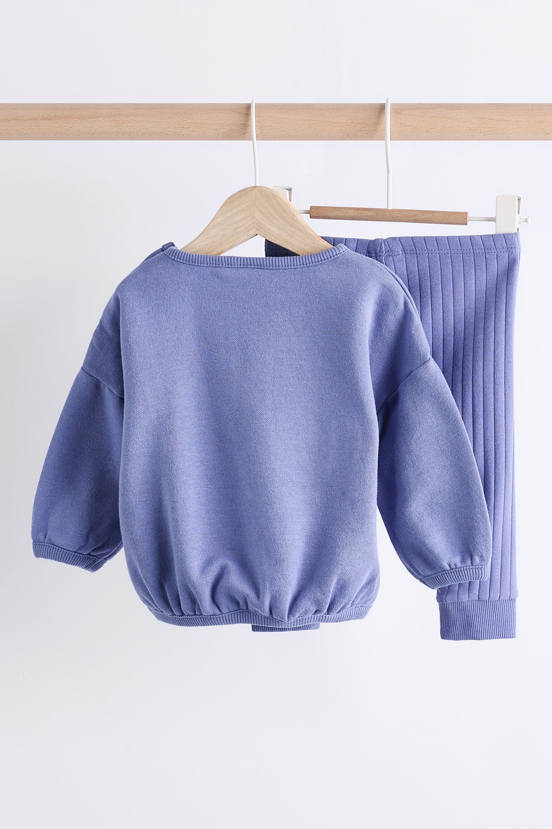 Blue Baby Sweatshirt And Leggings Set