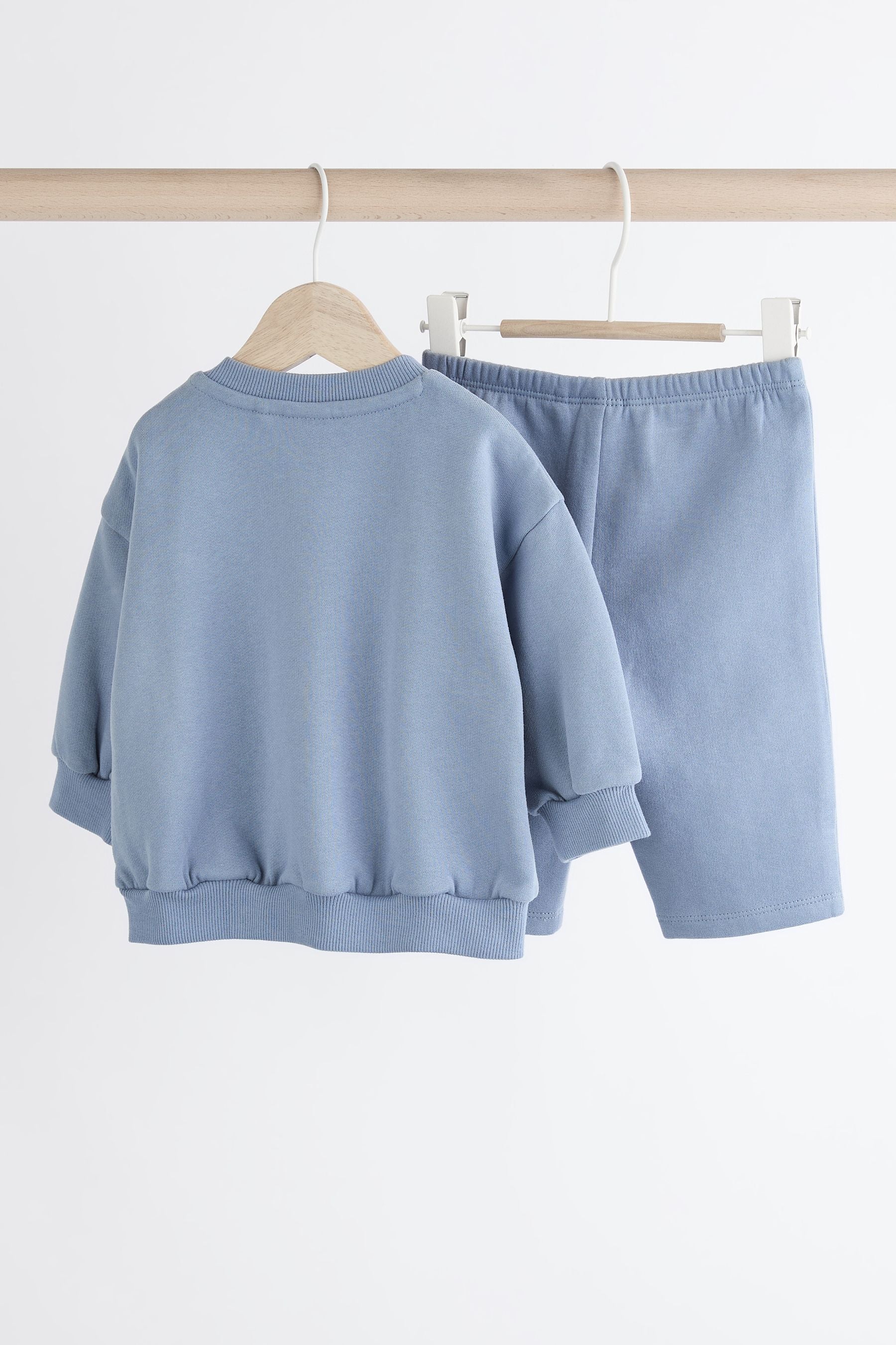 Blue Sweatshirt and Joggers Baby Set