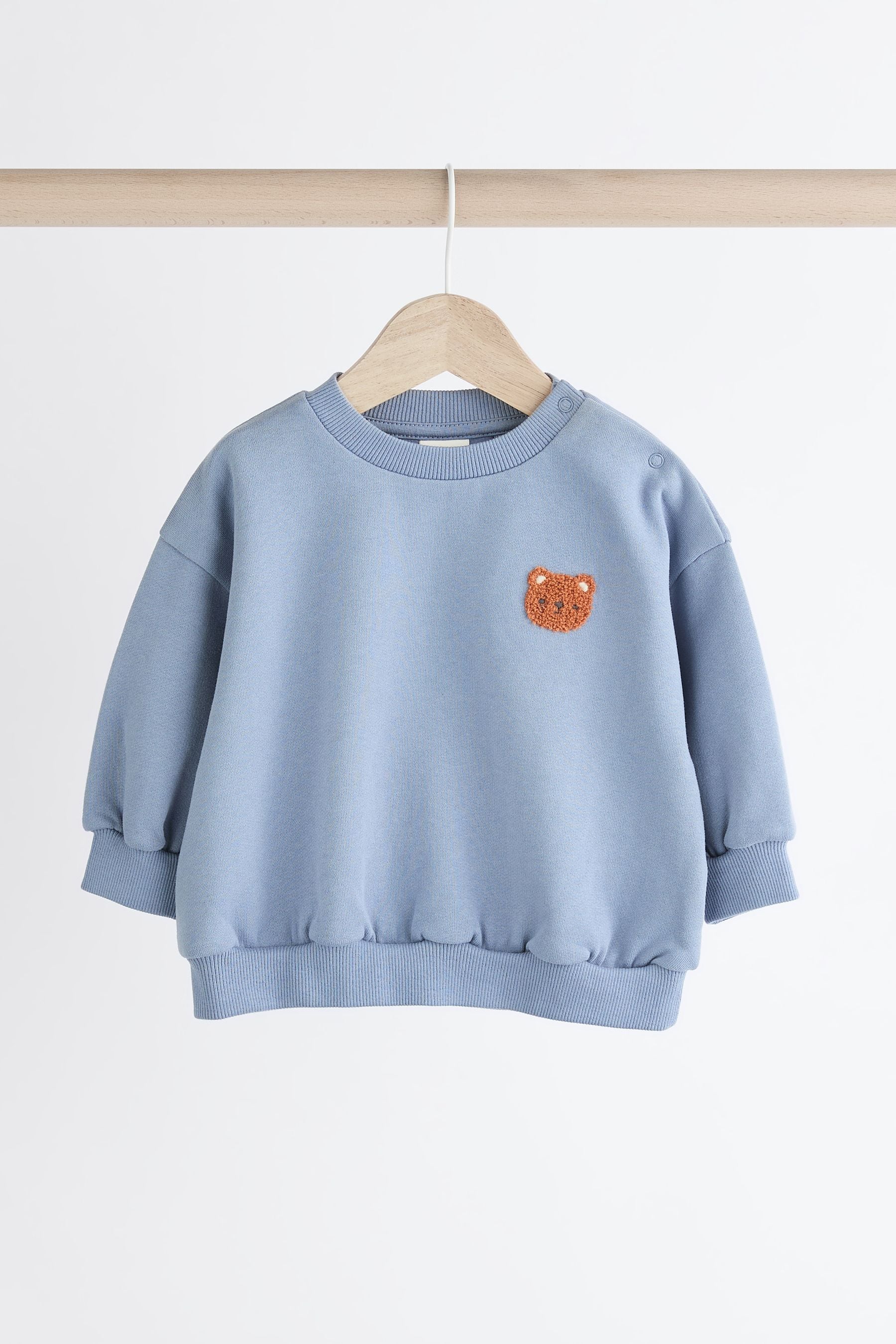 Blue Bear Baby Sweatshirt and Joggers Set