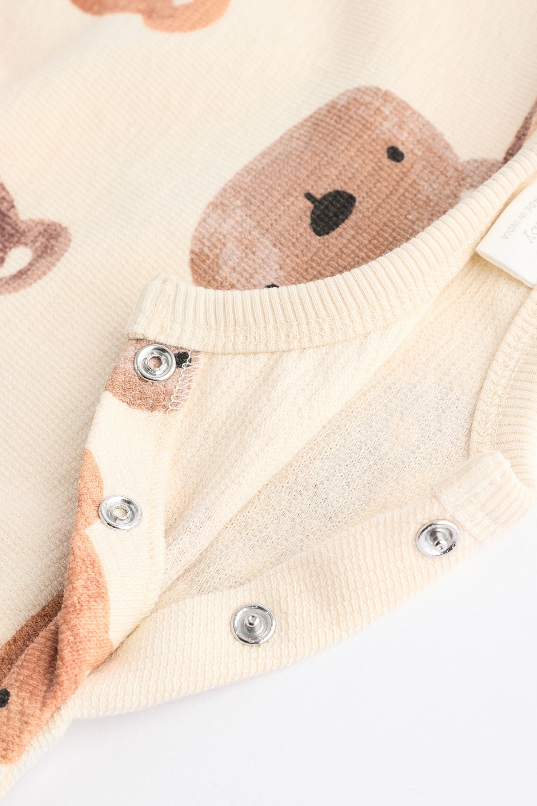 Neutral Bear Baby 100% Cotton Sweatshirt and Joggers Set