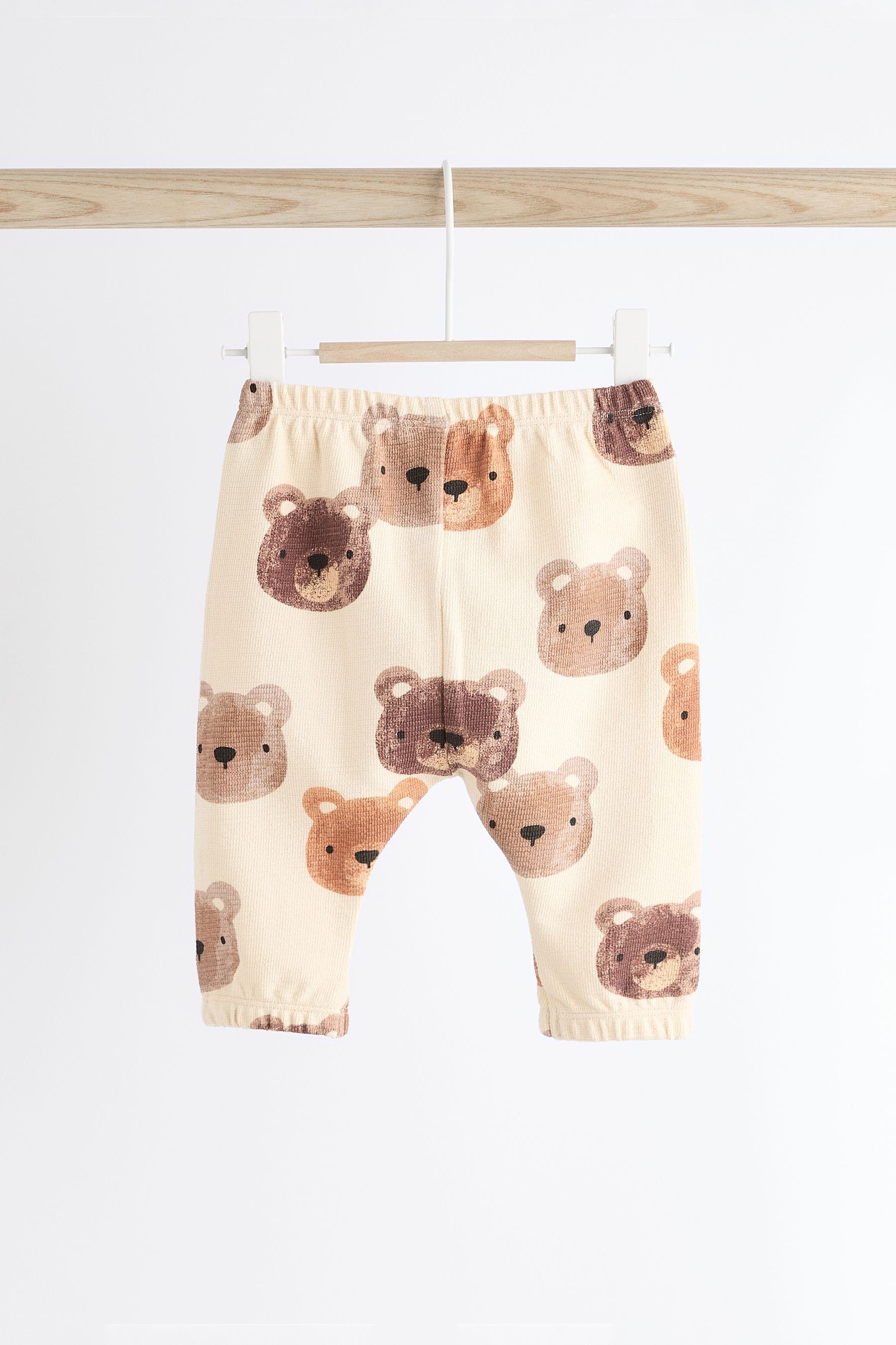 Neutral Bear Baby 100% Cotton Sweatshirt and Joggers Set