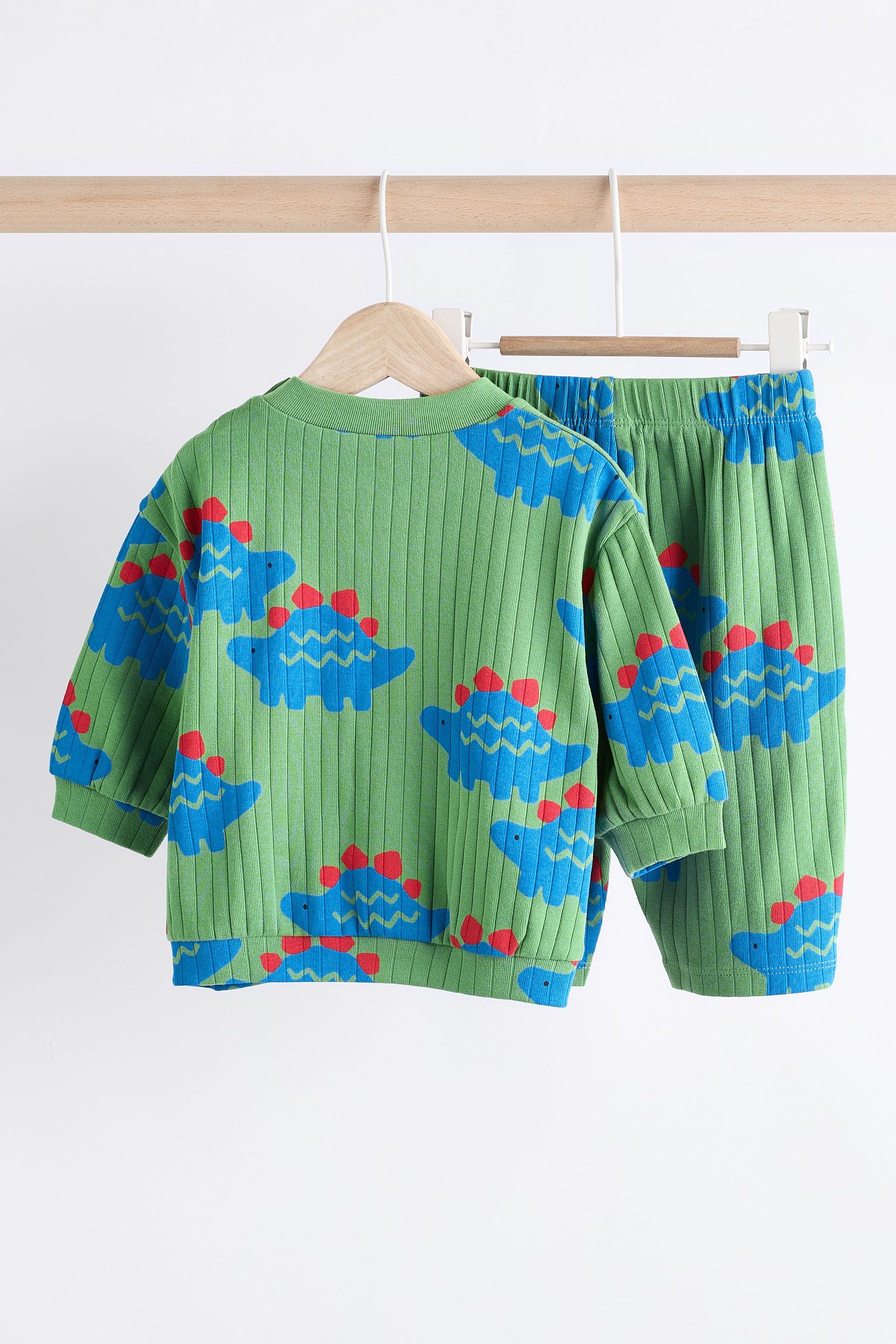 Bright Dino Top And Leggings Baby Set