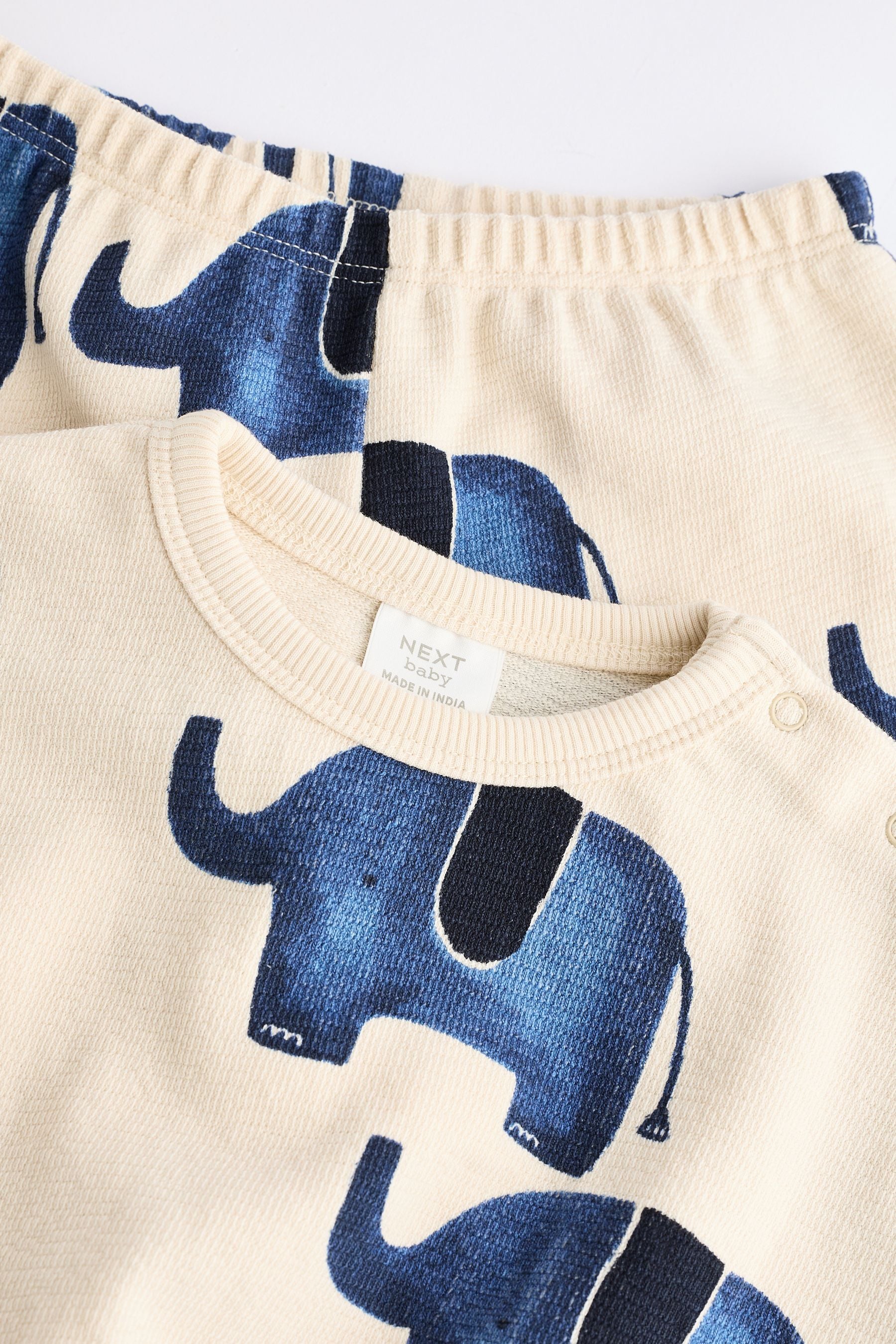 Blue Elephant Sweatshirt and Joggers Baby Set