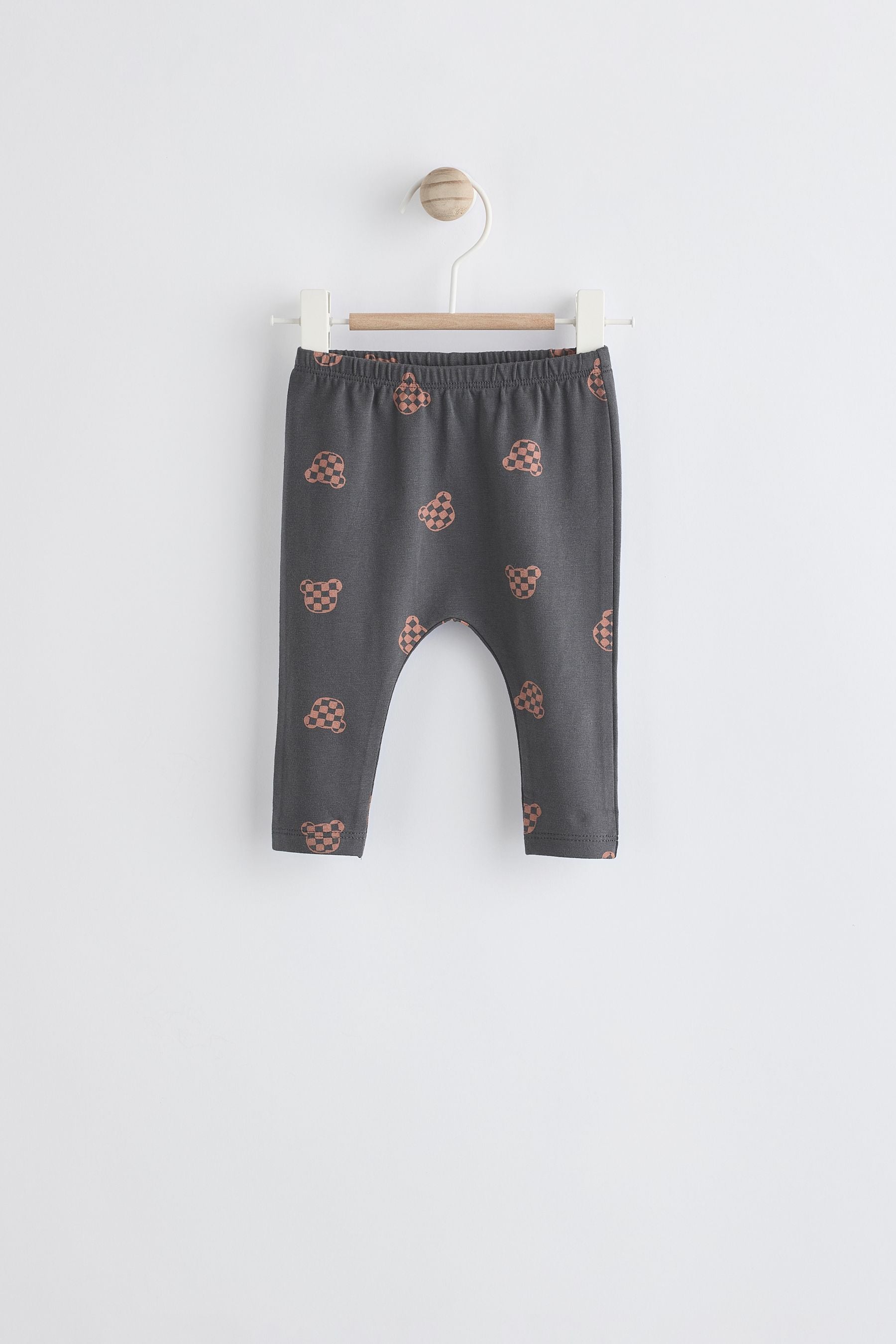 Black/Brown Top And Leggings Baby Set