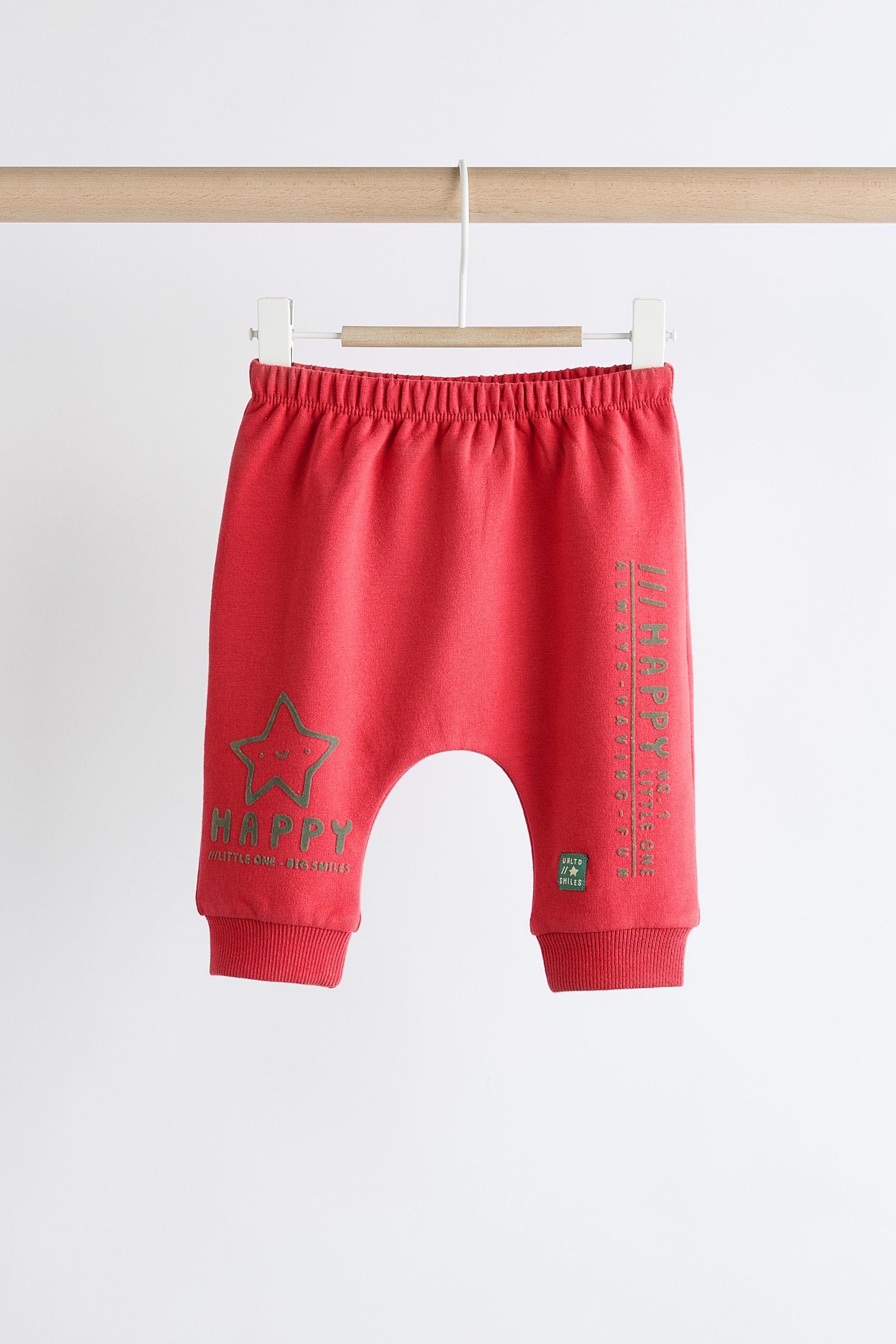 Red Dino Baby Sweatshirt and Joggers Set