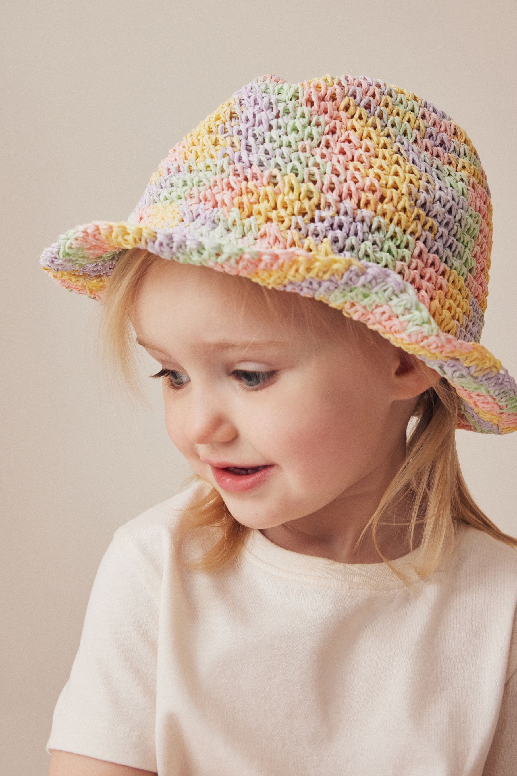 Multi Pastel Trilby Hat (3mths-10yrs)