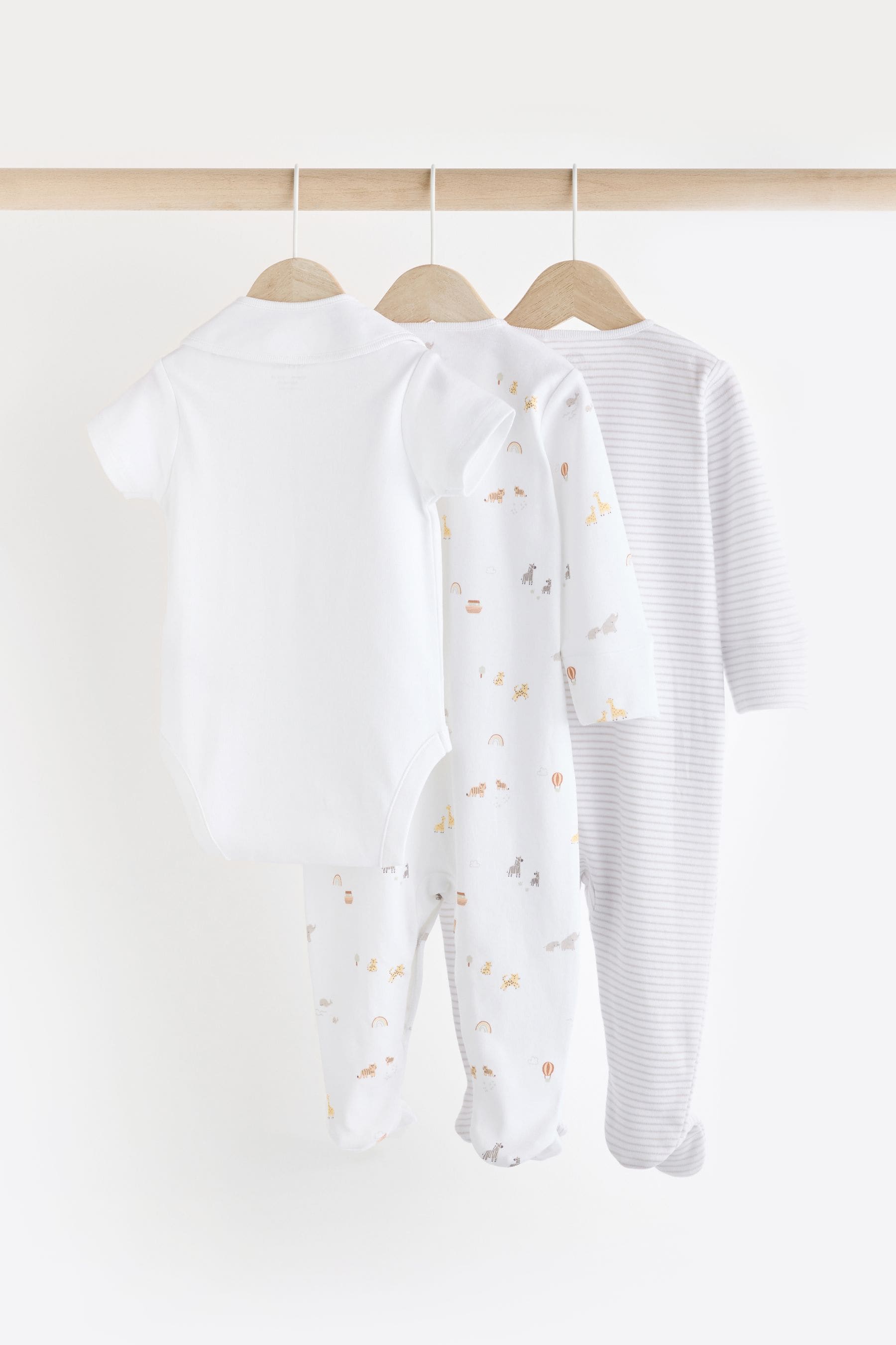 White Organic Cotton Baby 5 Piece Set (0-9mths)