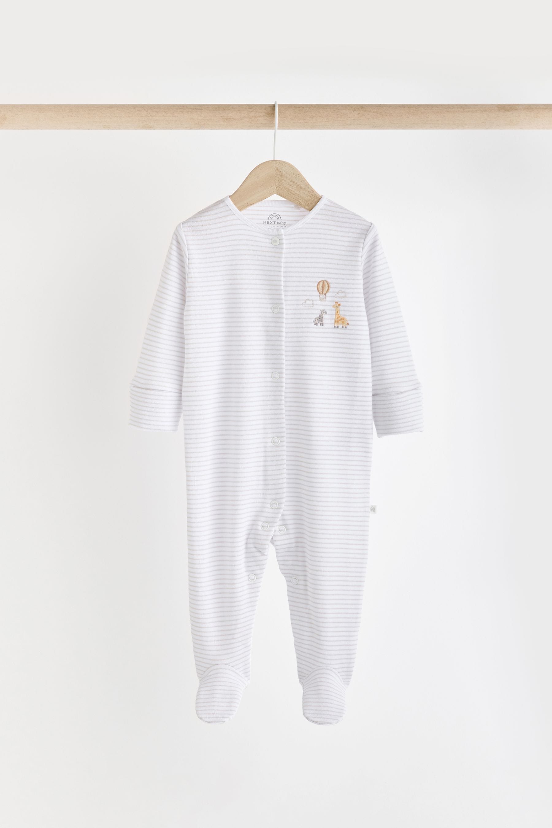 White Organic Cotton Baby 5 Piece Set (0-9mths)