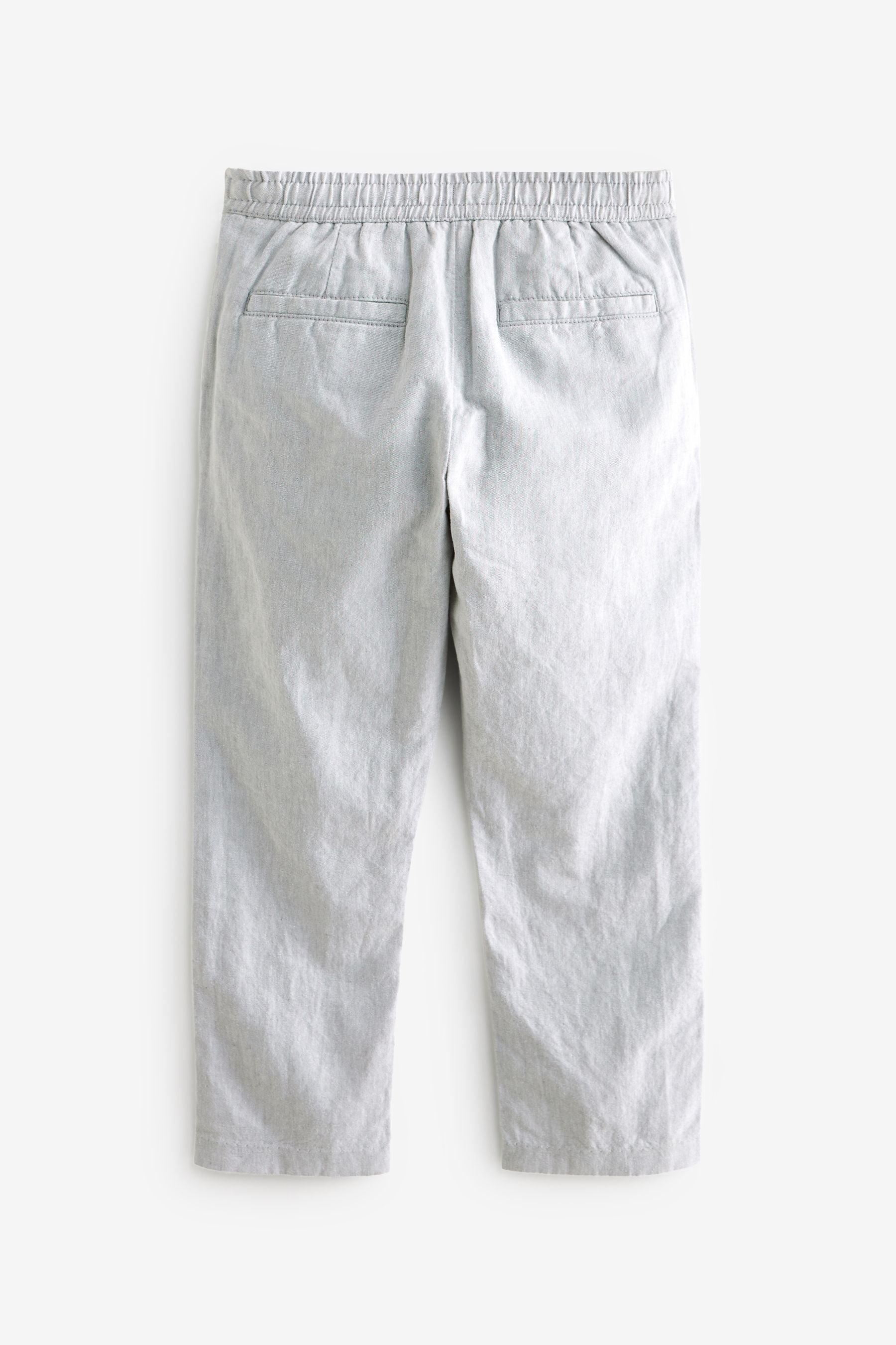 Grey Linen Blend Trousers (3-16yrs)