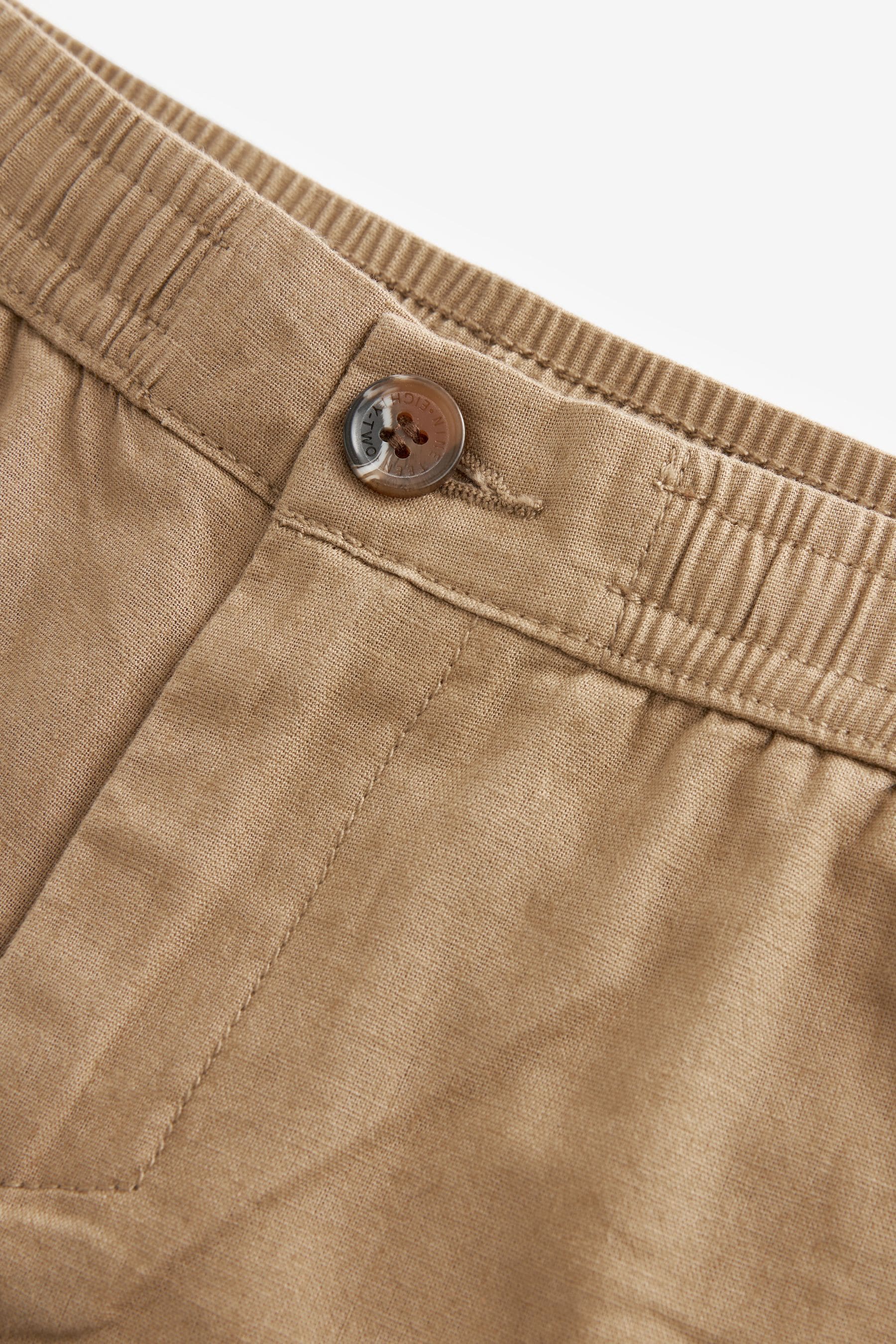 Tan Brown Linen Blend Trousers (3-16yrs)