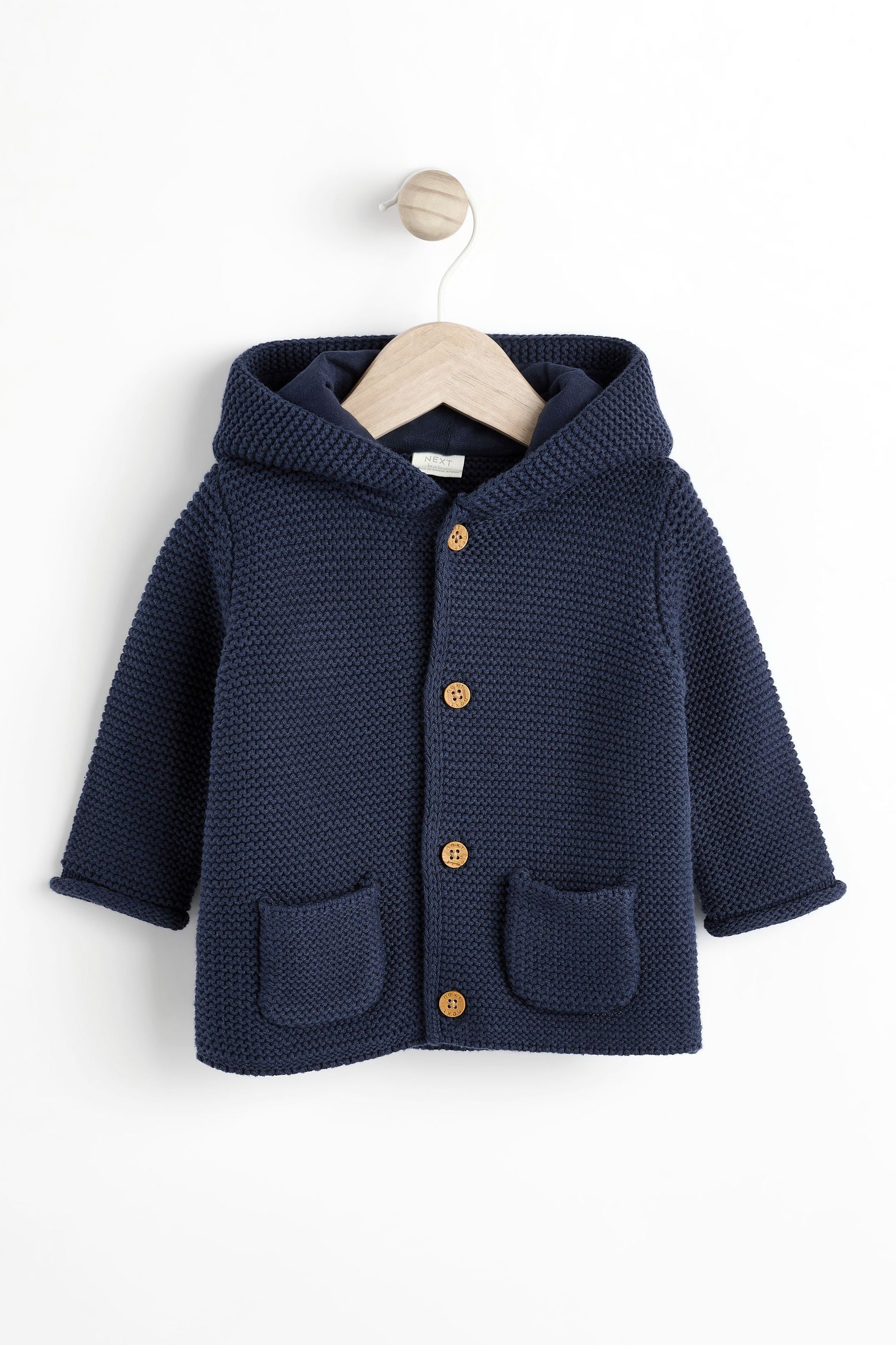 Navy Blue Baby Knitted Cardigan (0mths-2yrs)