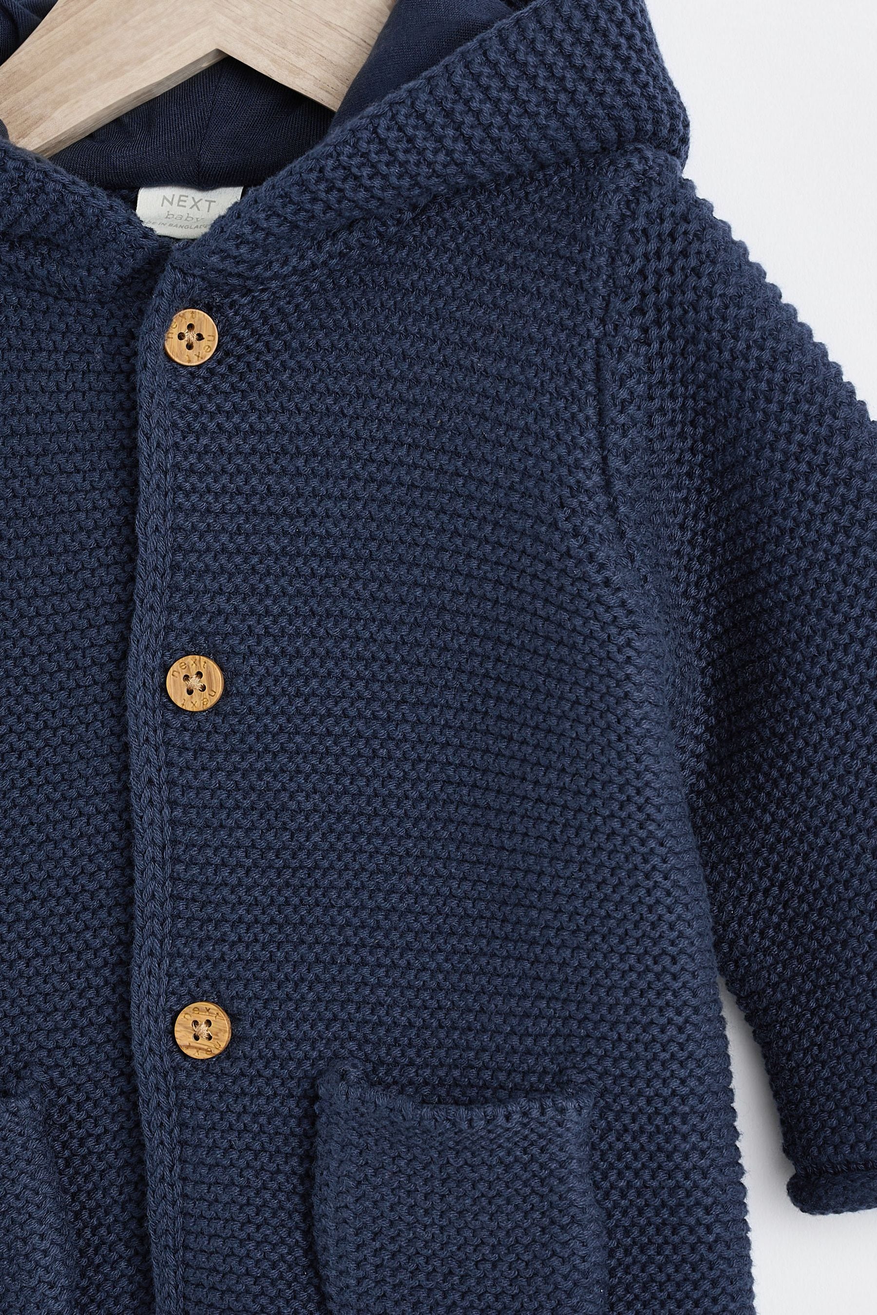 Navy Blue Baby Knitted Cardigan (0mths-2yrs)