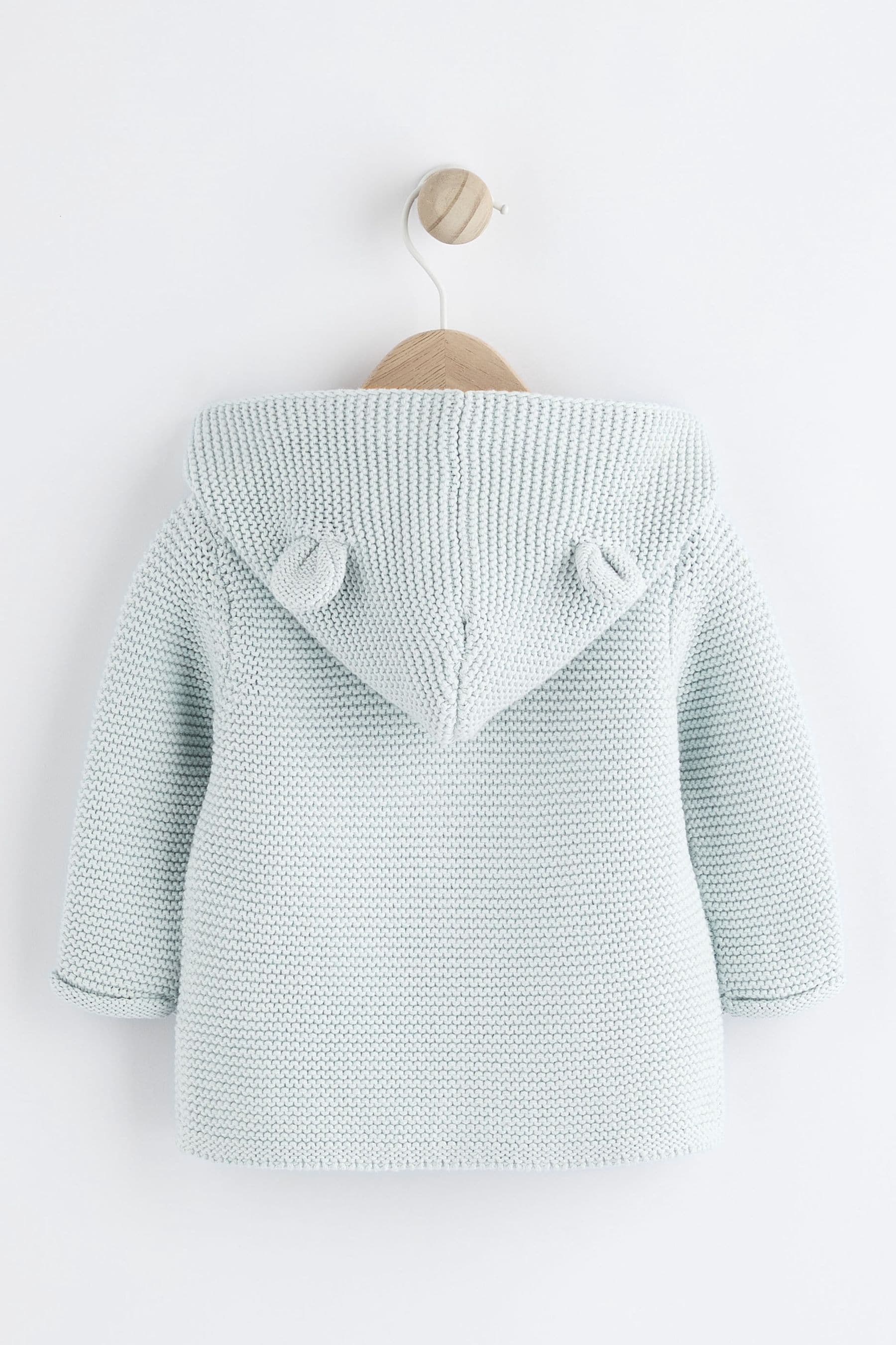 Pale Blue Baby Knitted Cardigan (0mths-2yrs)