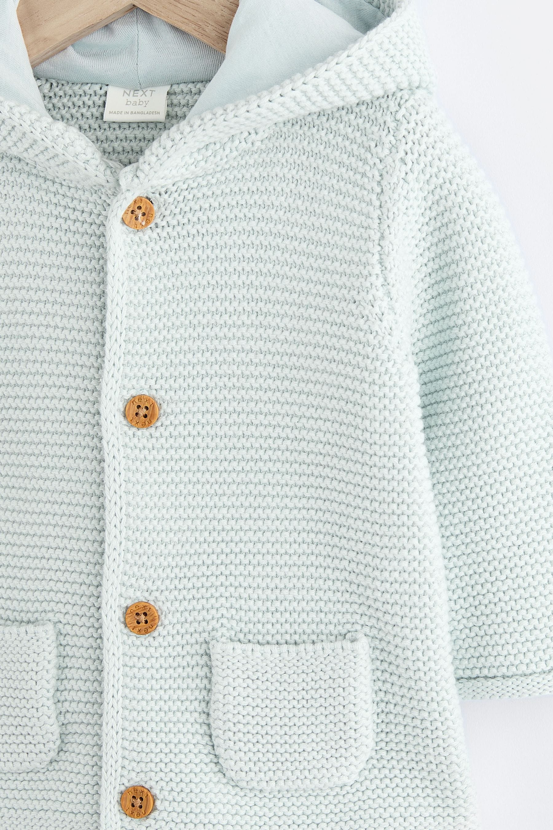 Pale Blue Baby Knitted Cardigan (0mths-2yrs)