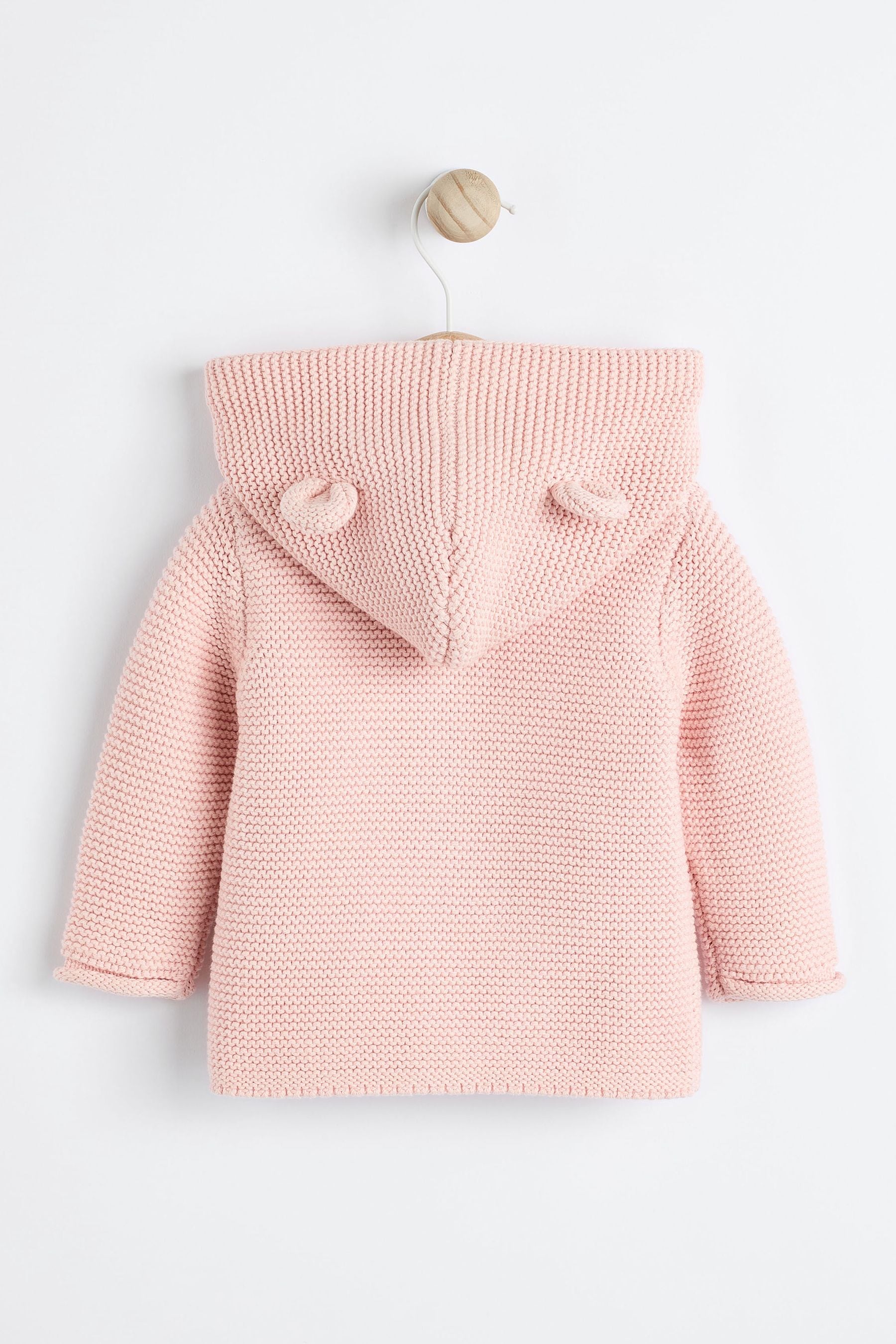 Pink Knitted Baby Cardigan (0mths-2yrs)