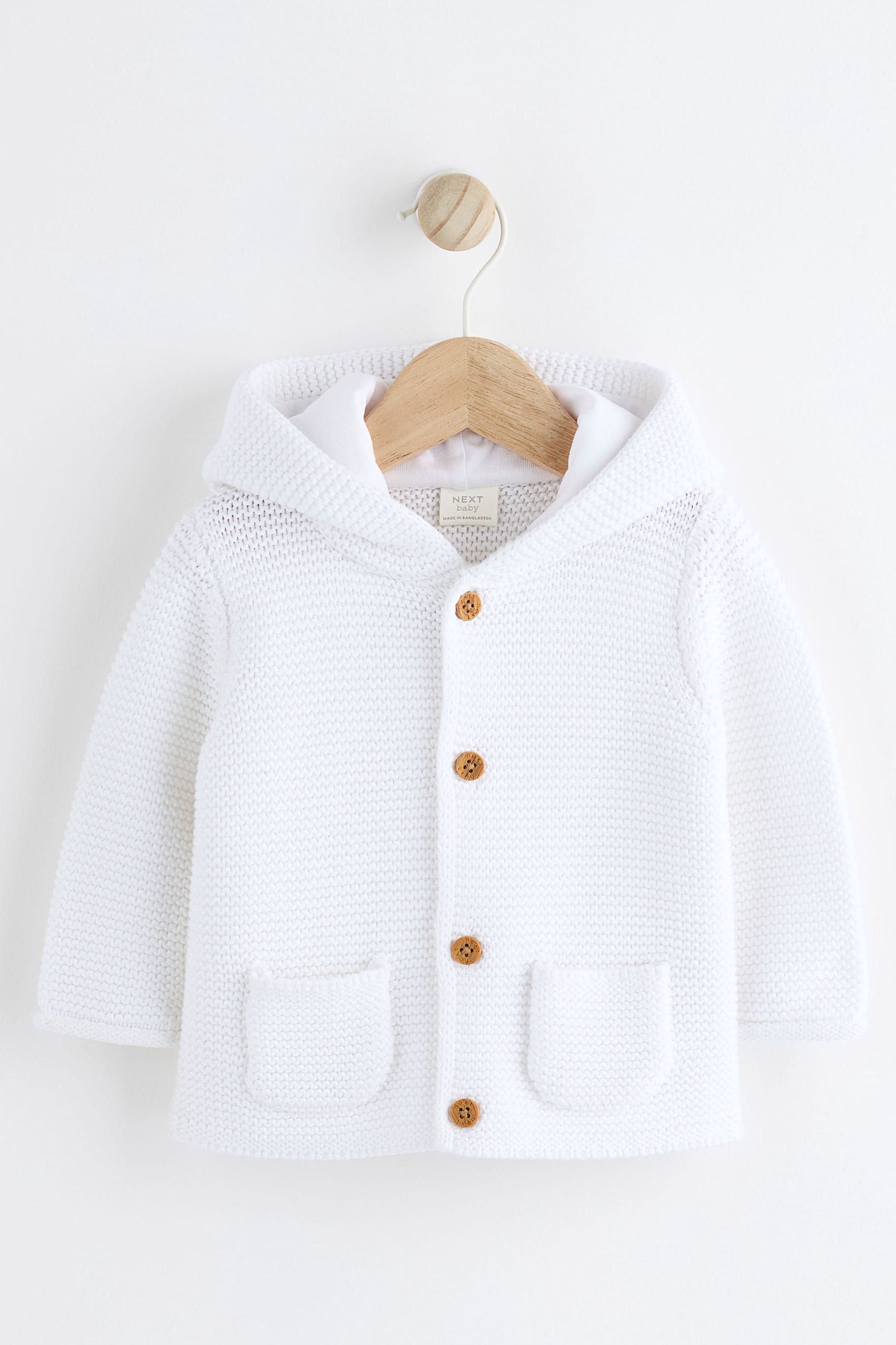 White Baby Knitted Cardigan