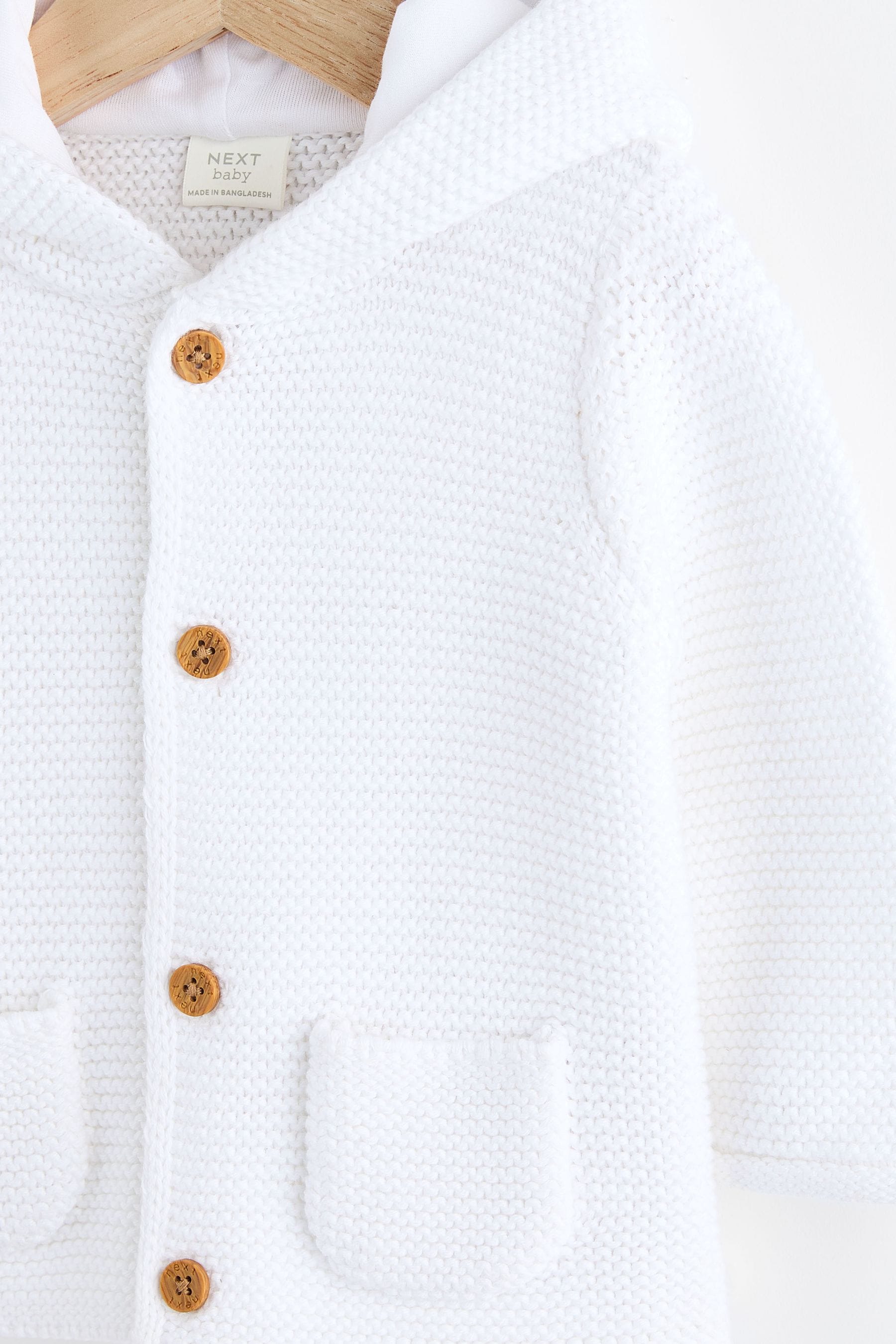 White Baby Knitted Cardigan