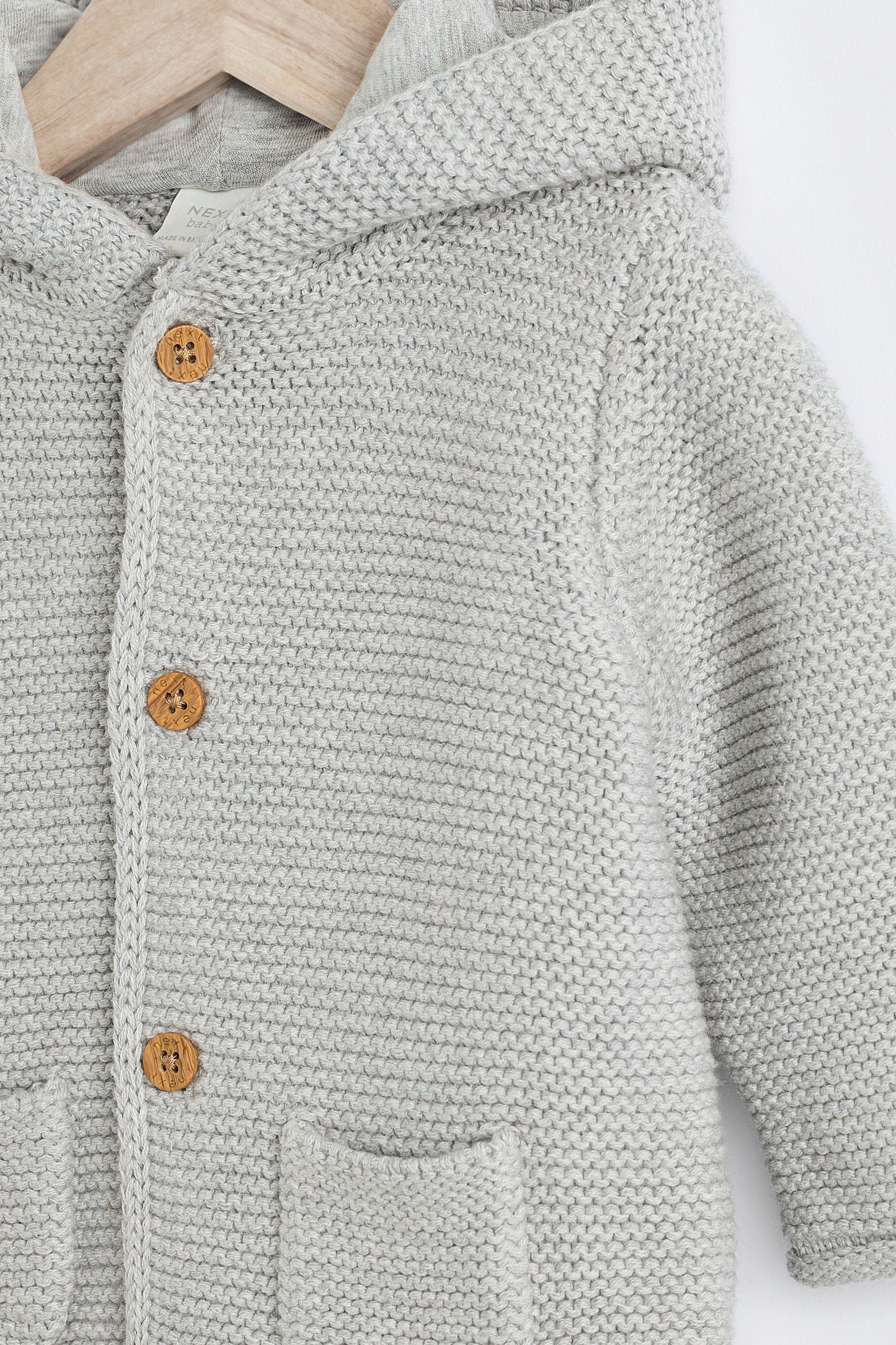 Grey Baby Knitted Cardigan