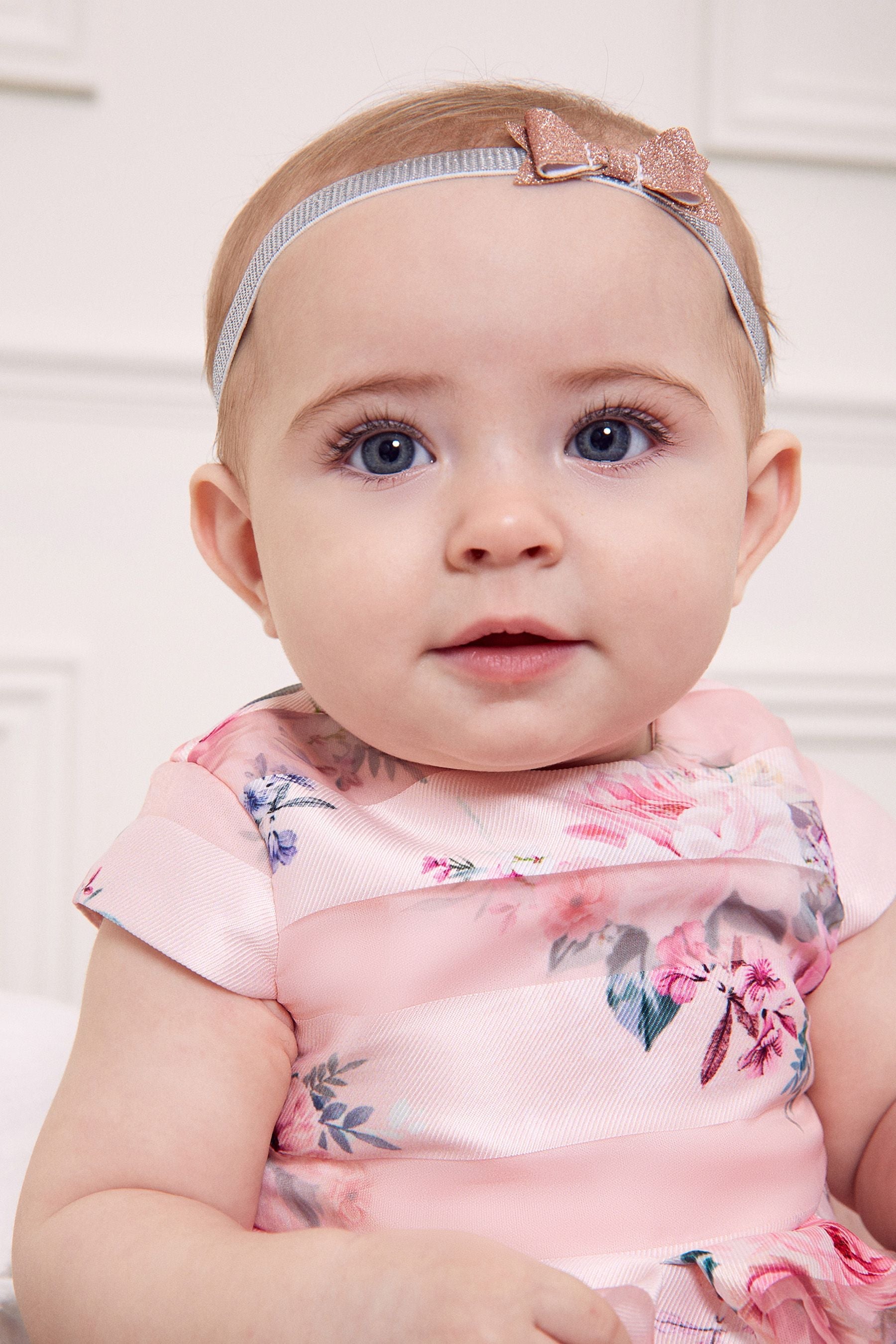 Pink Premium Stripe Dress With Matching Knicker