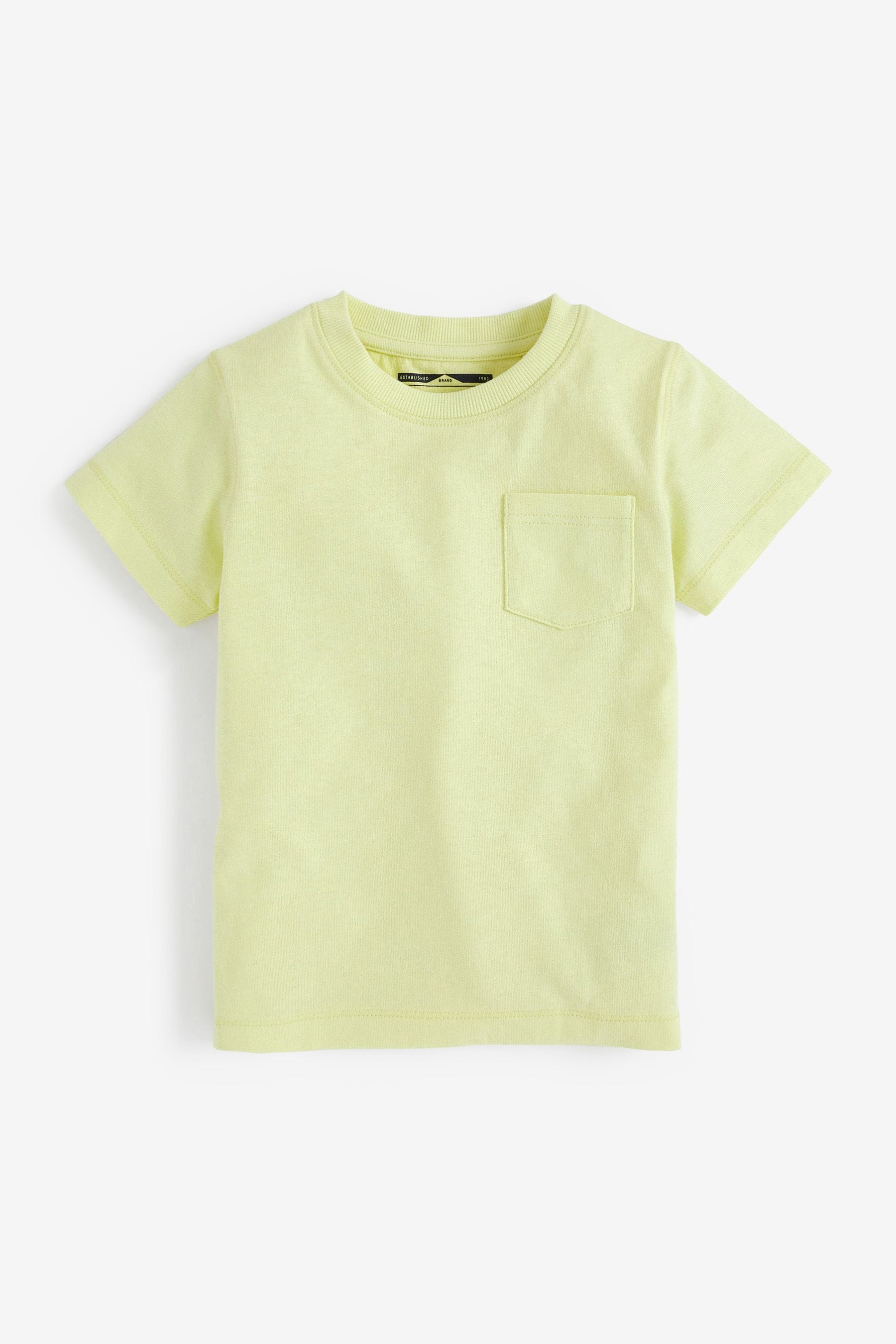 Pastel Multi 100% Cotton Short Sleeve T-Shirts 5 Pack (3mths-7yrs)