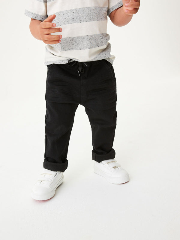 Black Super Soft Pull-On Jeans With Stretch (3mths-7yrs)