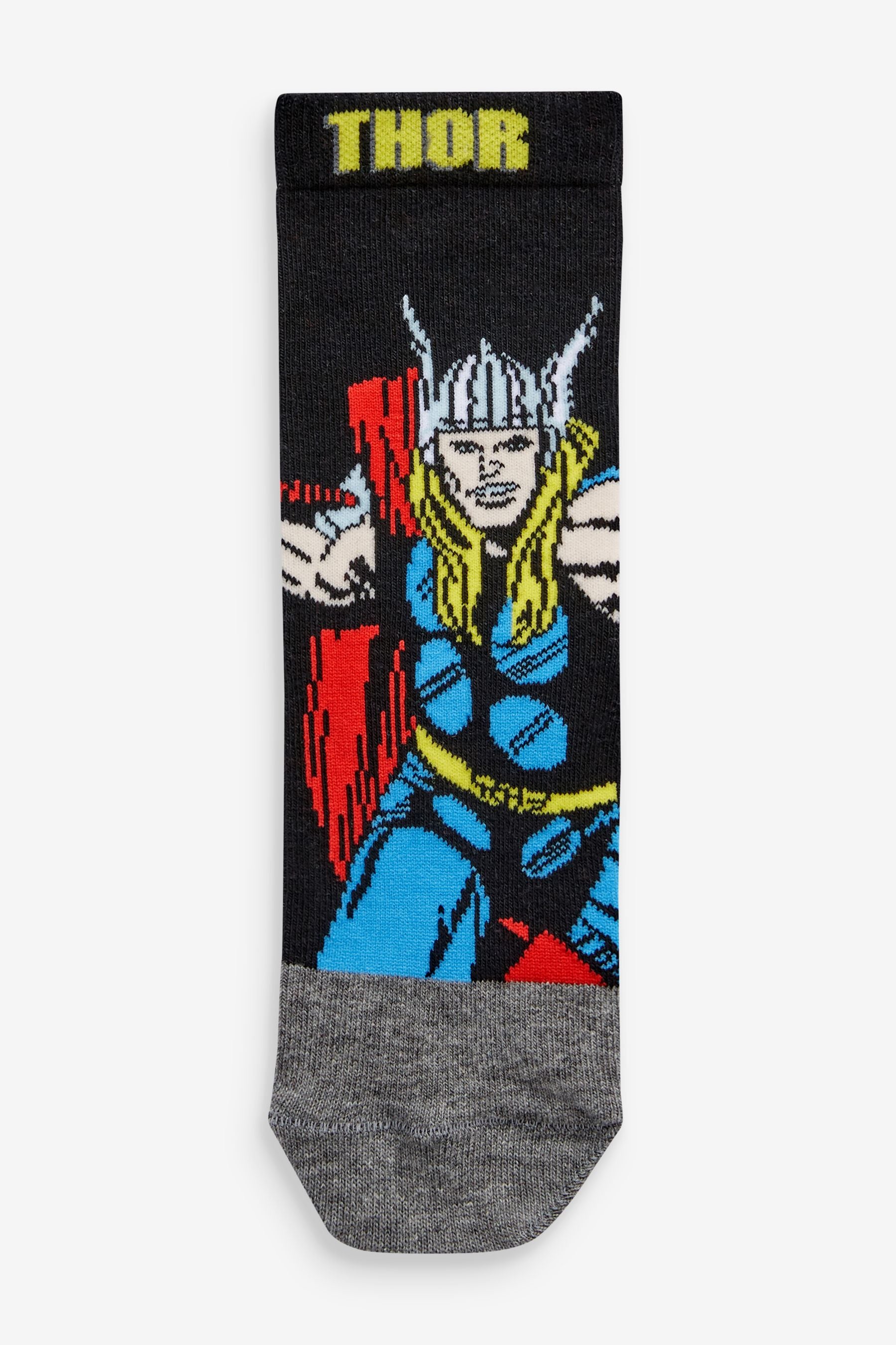 Multi Avengers 5 Pack Cotton Rich Socks