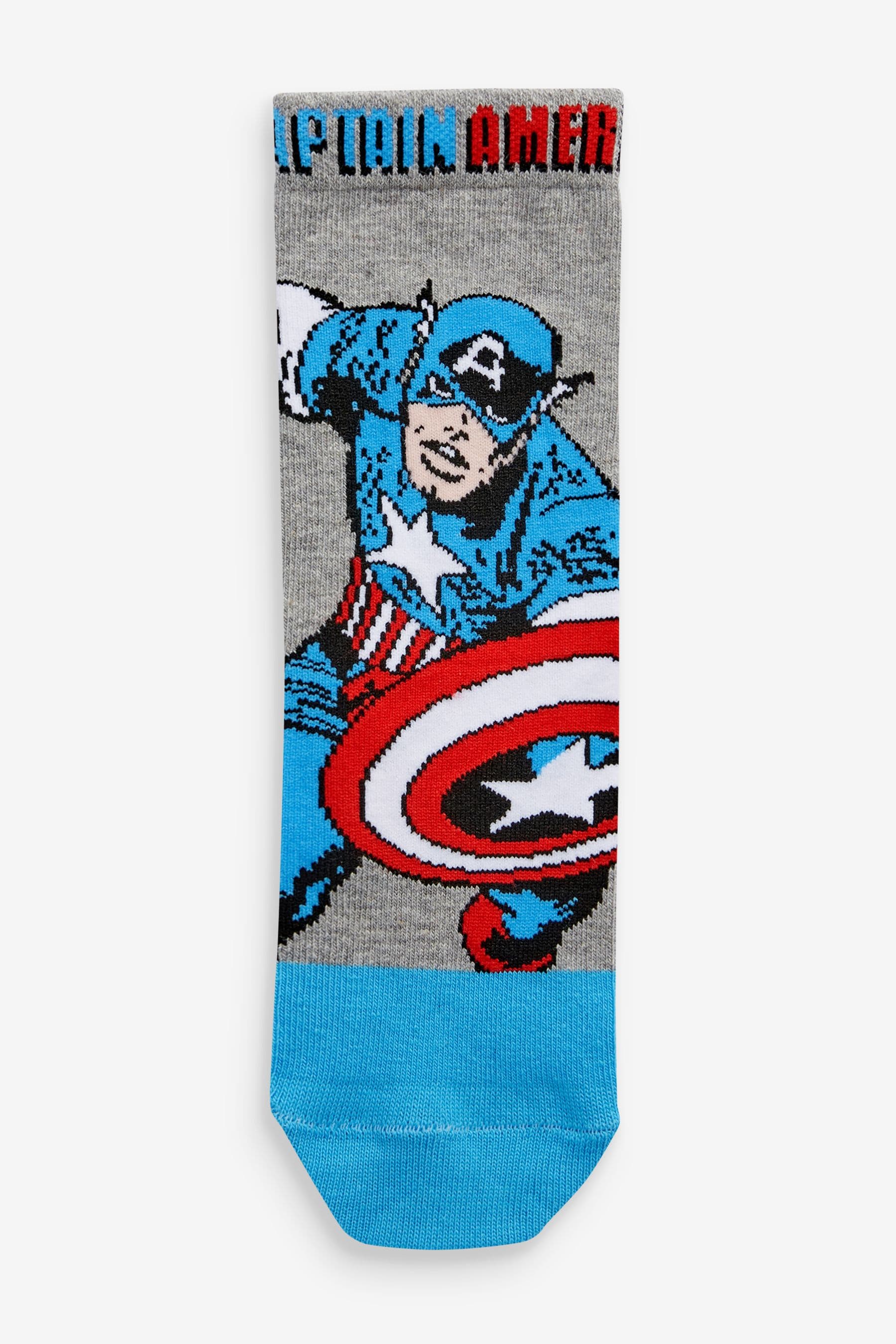 Multi Avengers 5 Pack Cotton Rich Socks